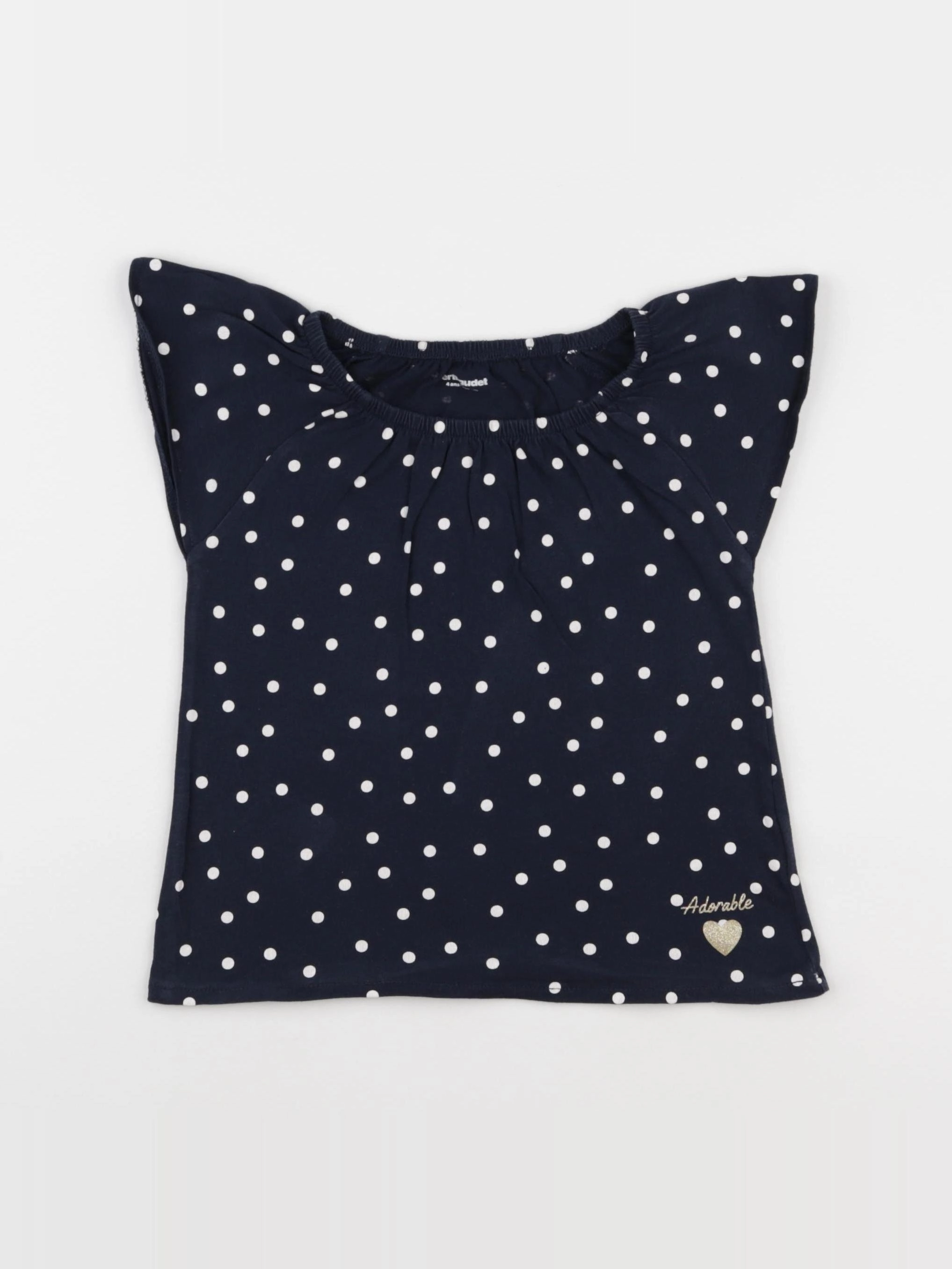 Vertbaudet - tee-shirt bleu - 4 ans