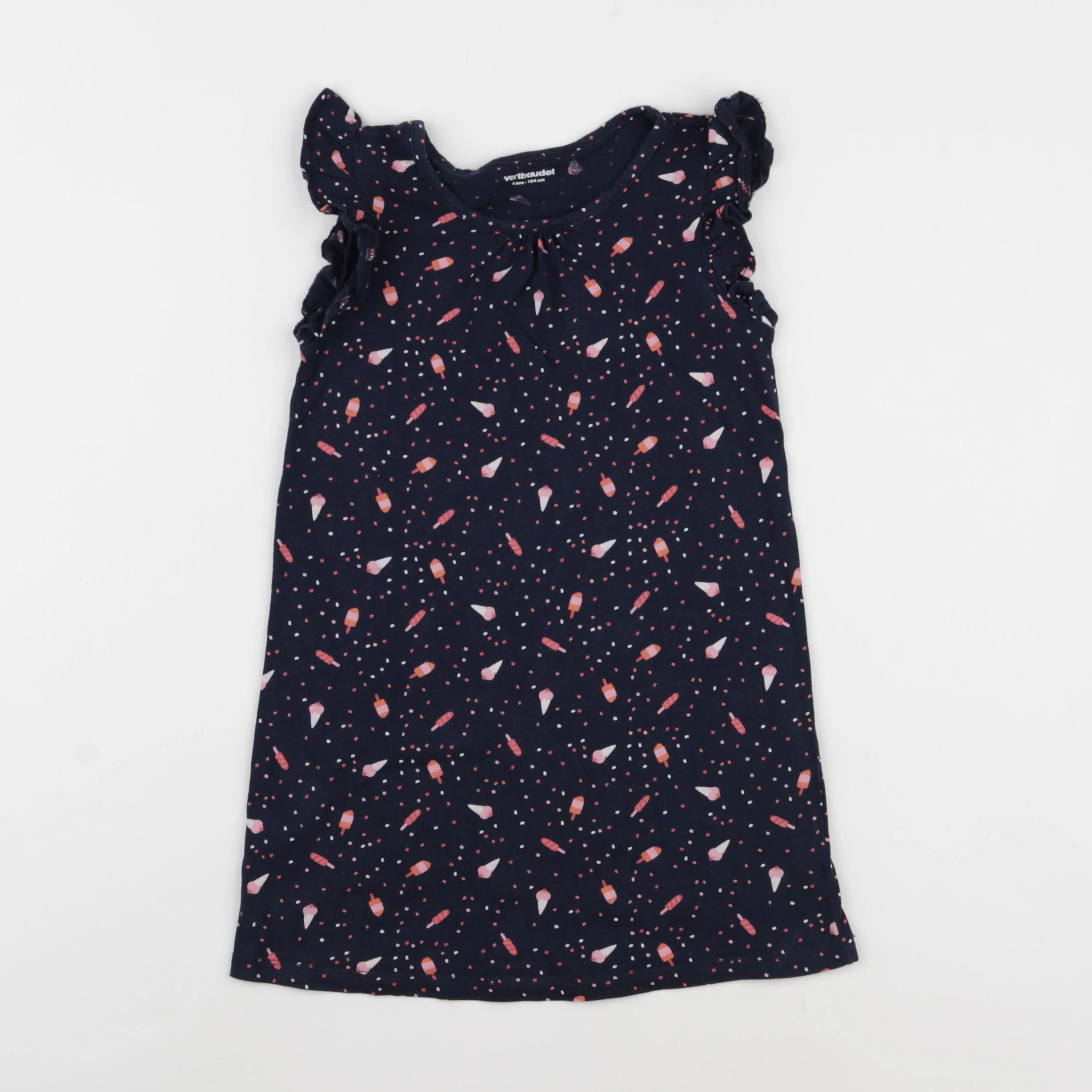 Vertbaudet - robe bleu - 4 ans