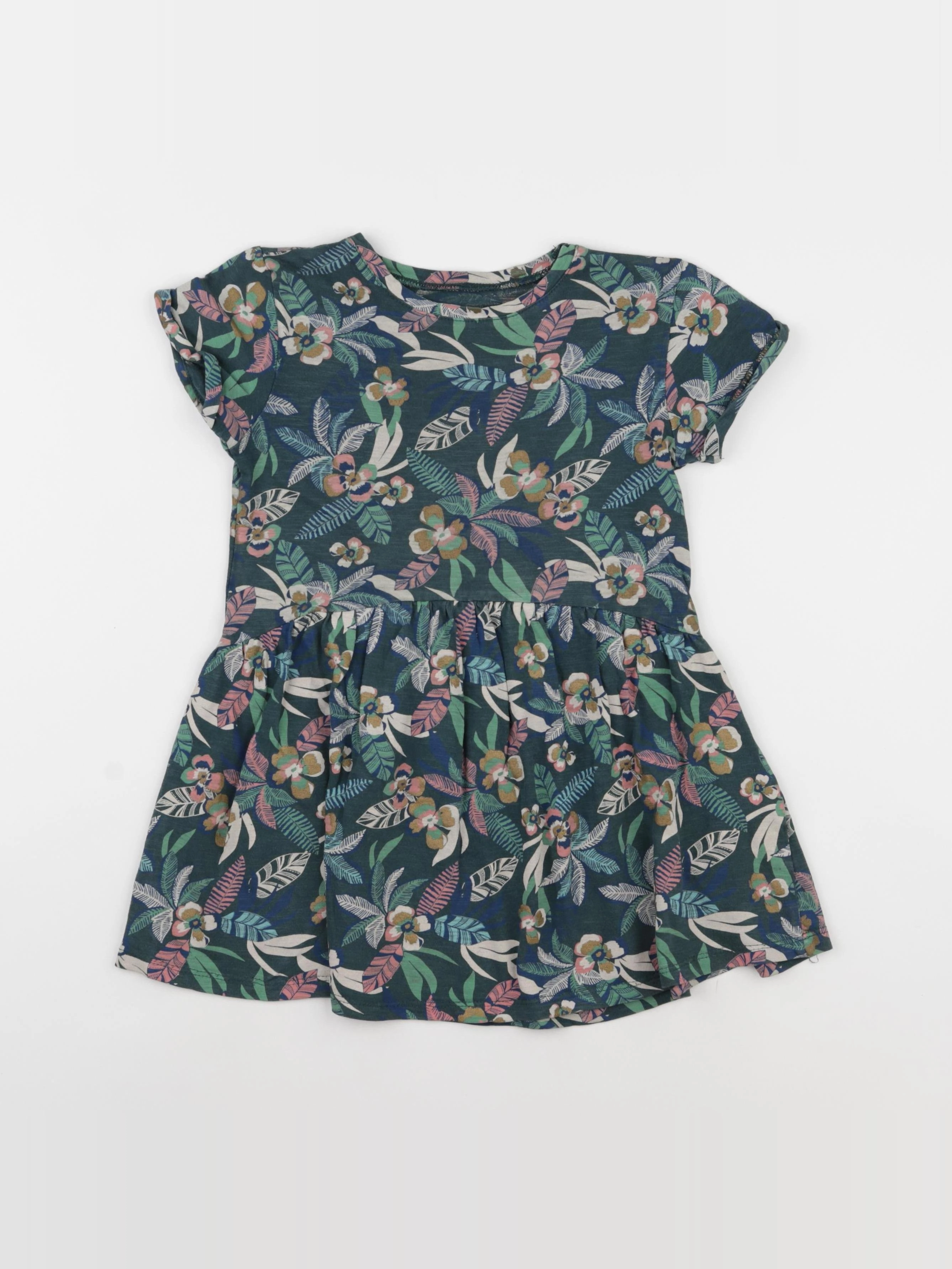 Vertbaudet - robe vert - 6 ans