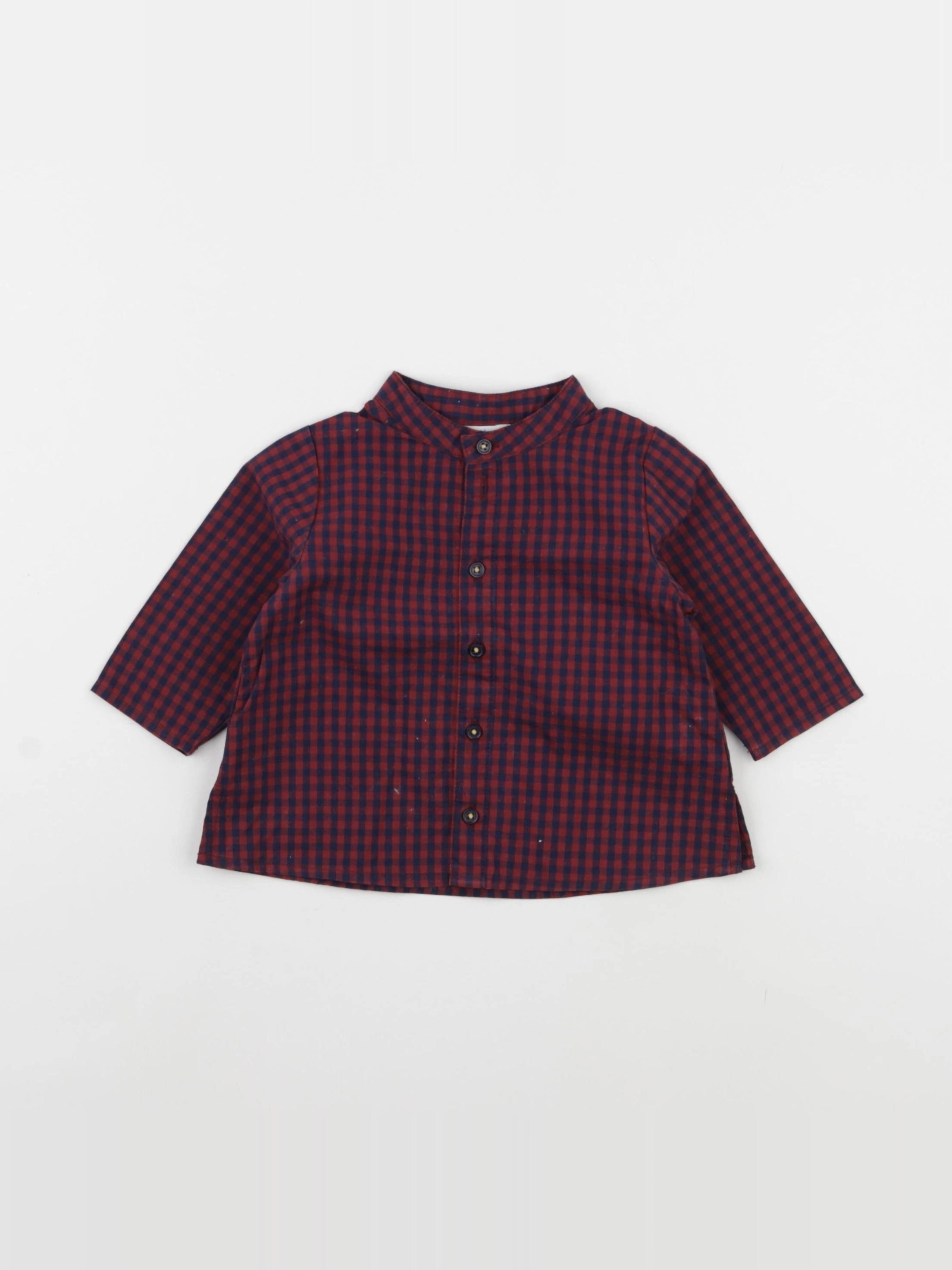 Boutchou - chemise rouge - 6 mois