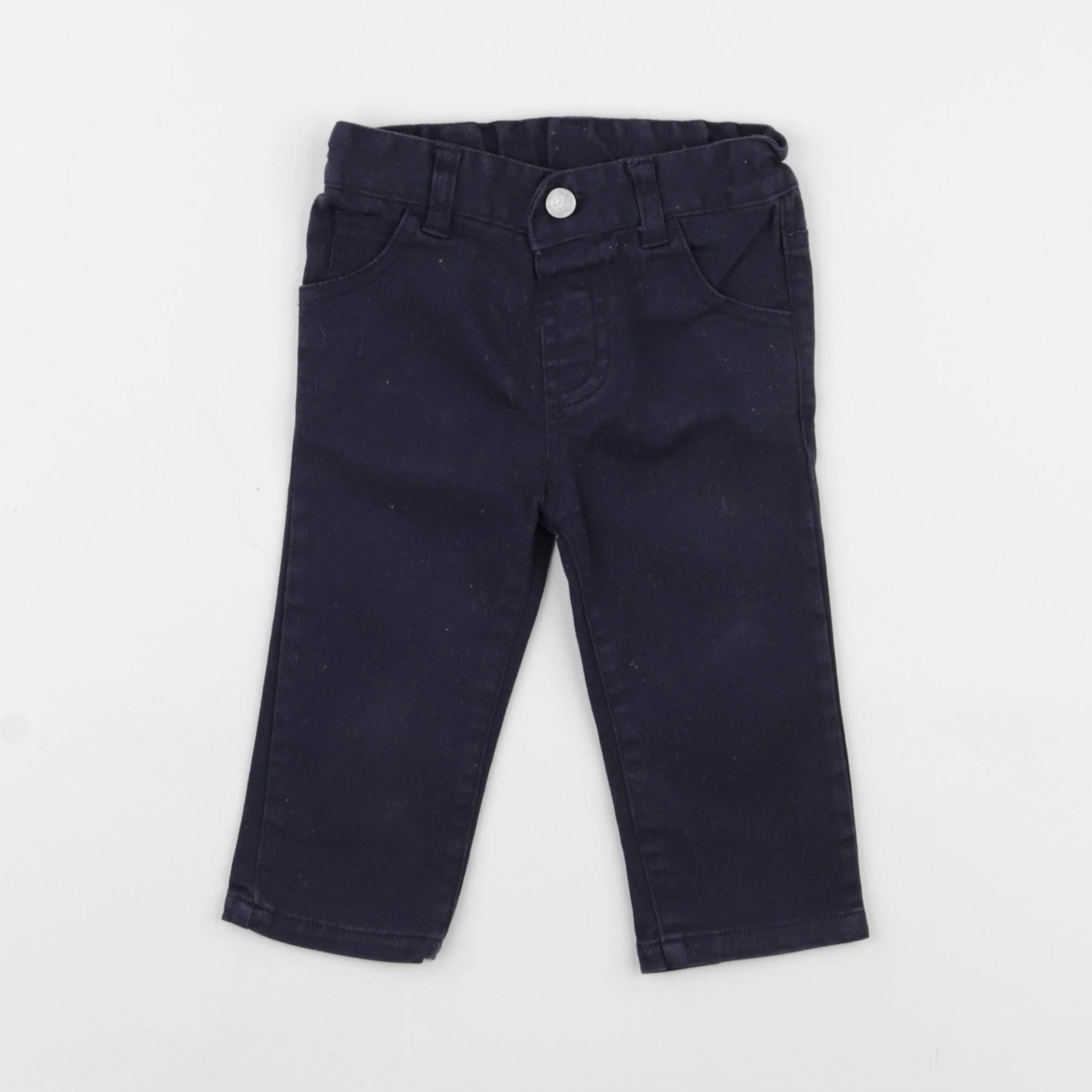 Natalys - pantalon bleu - 3 mois