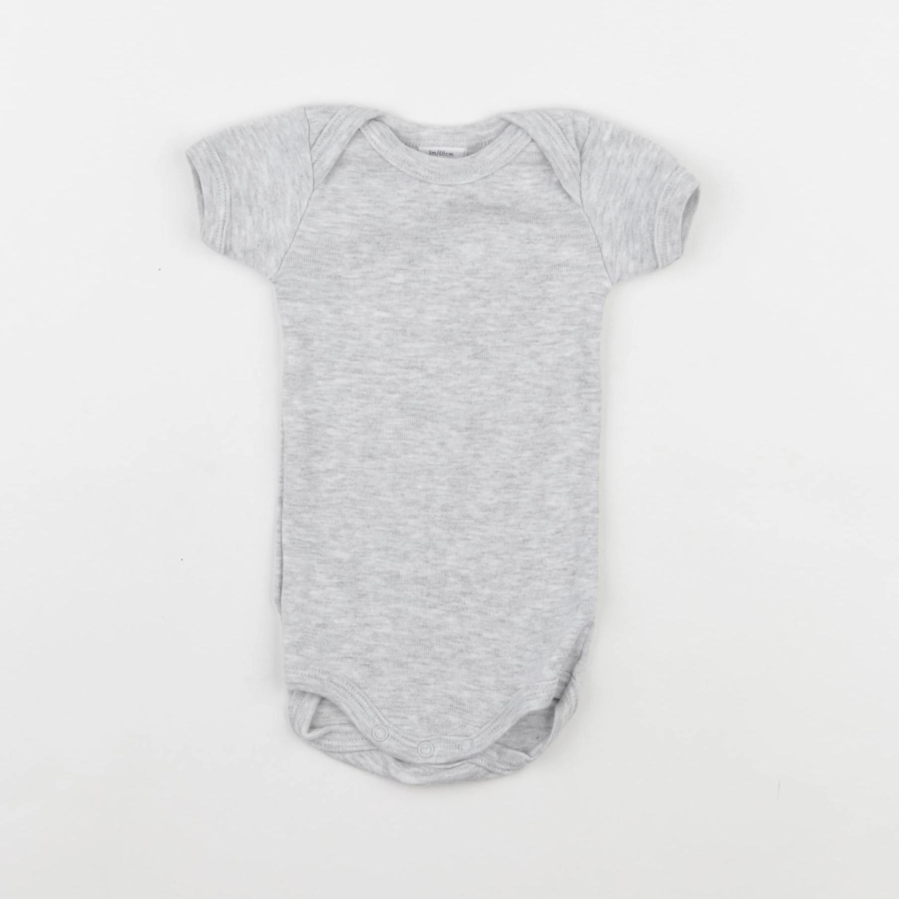 Petit Bateau - body gris - 3 mois