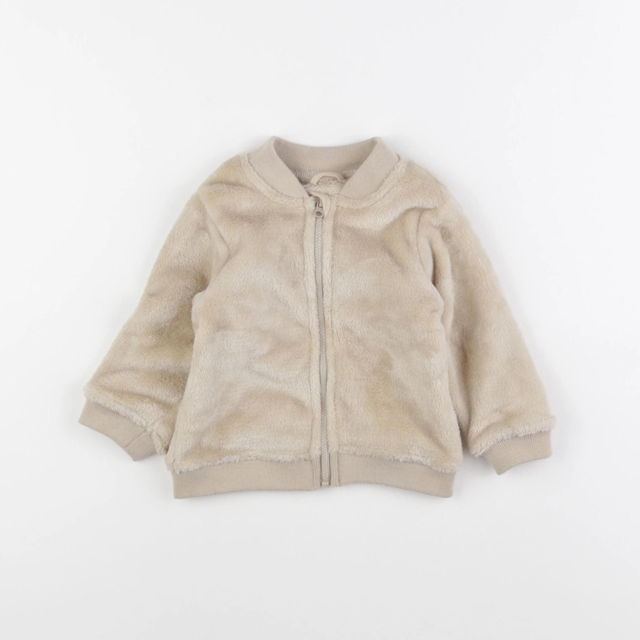 Vertbaudet - polaire beige - 12 mois