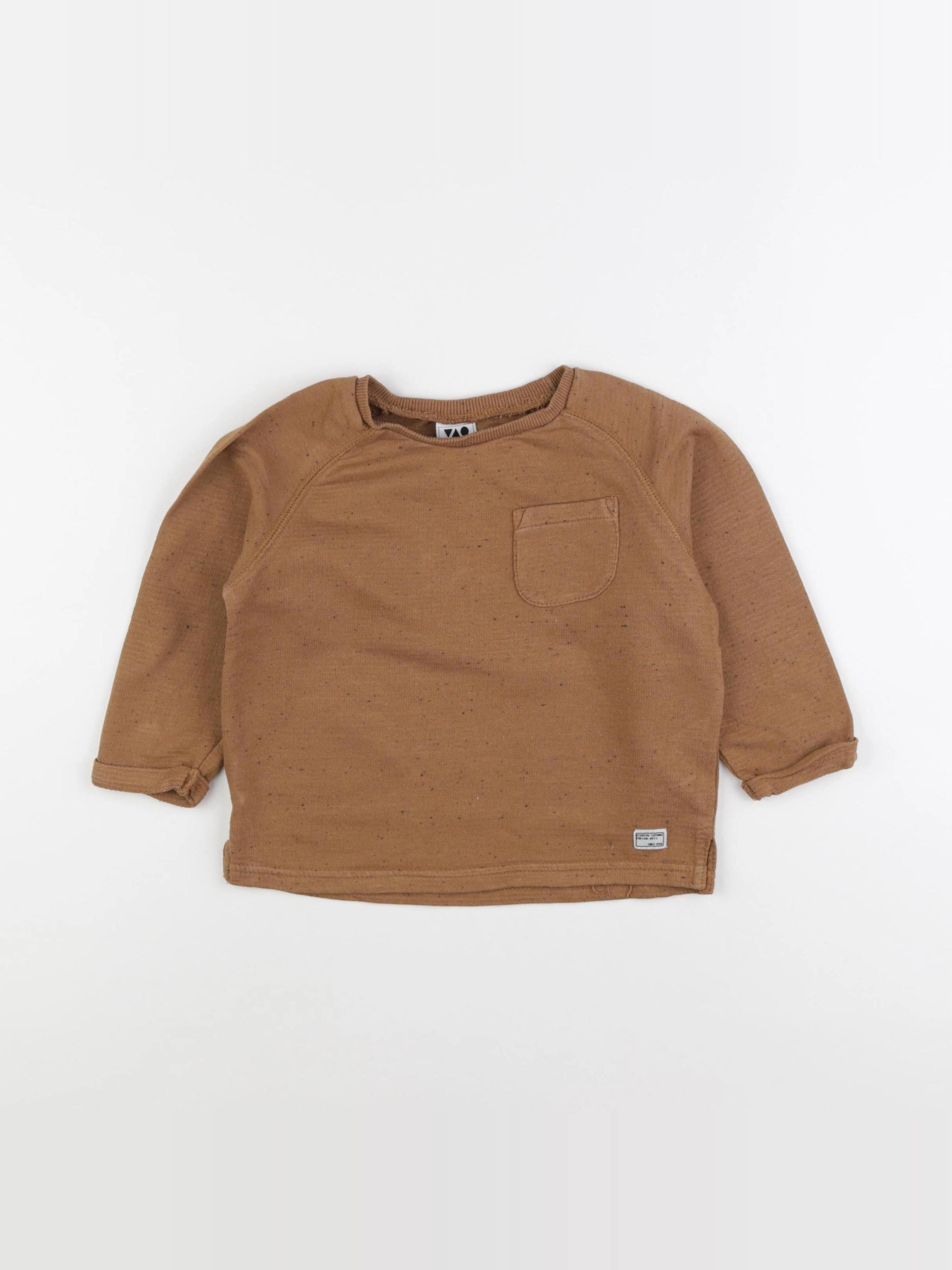 Tape à l'oeil - sweat marron - 2/3 ans