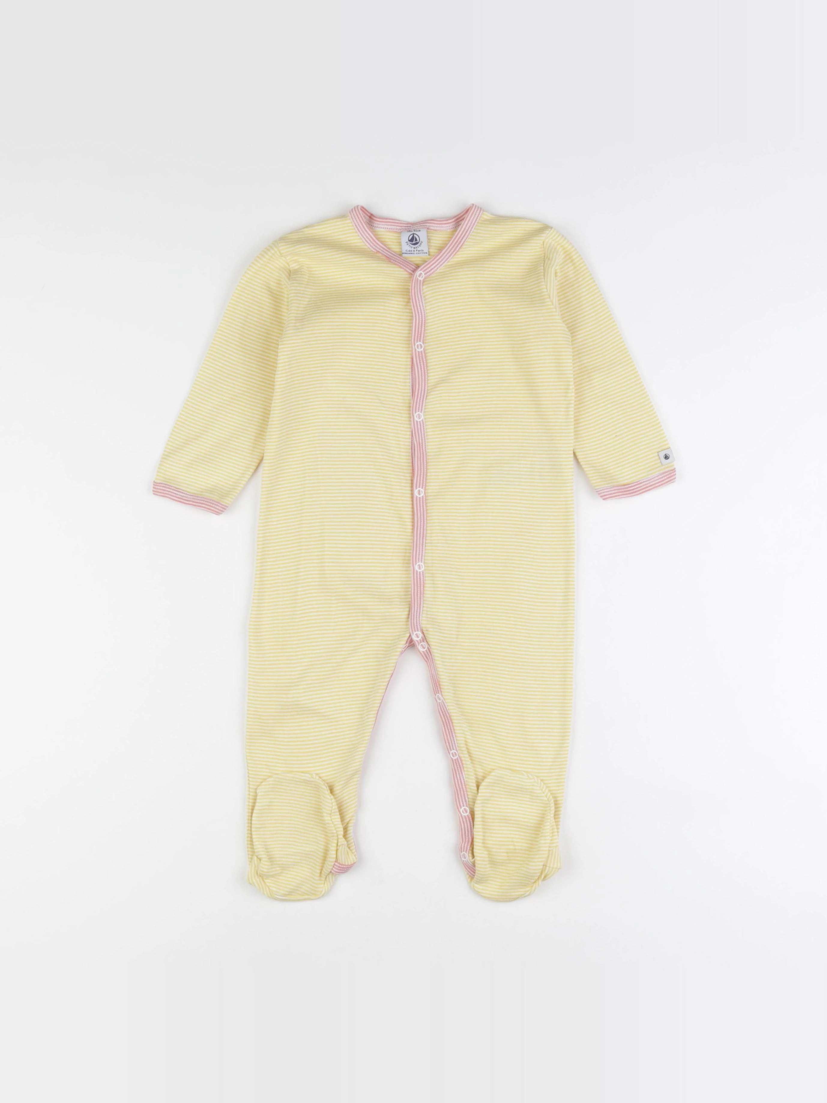 Petit Bateau - pyjama coton jaune - 18 mois