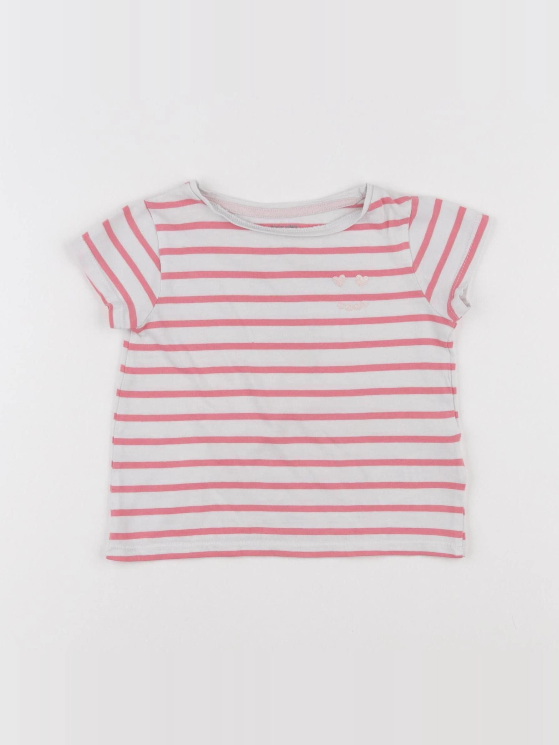 Vertbaudet - tee-shirt rose - 2 ans