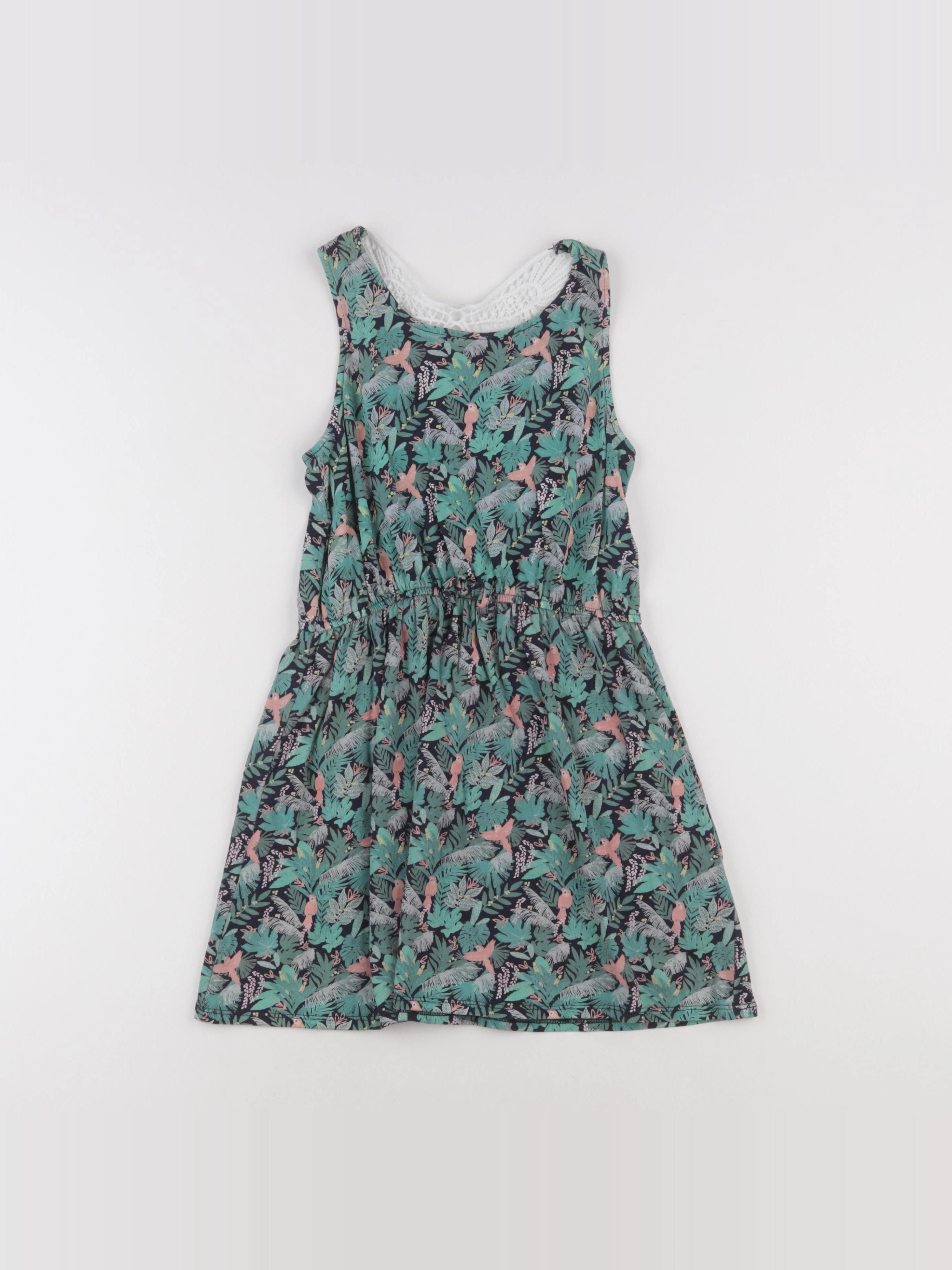 Vertbaudet - robe vert - 8 ans