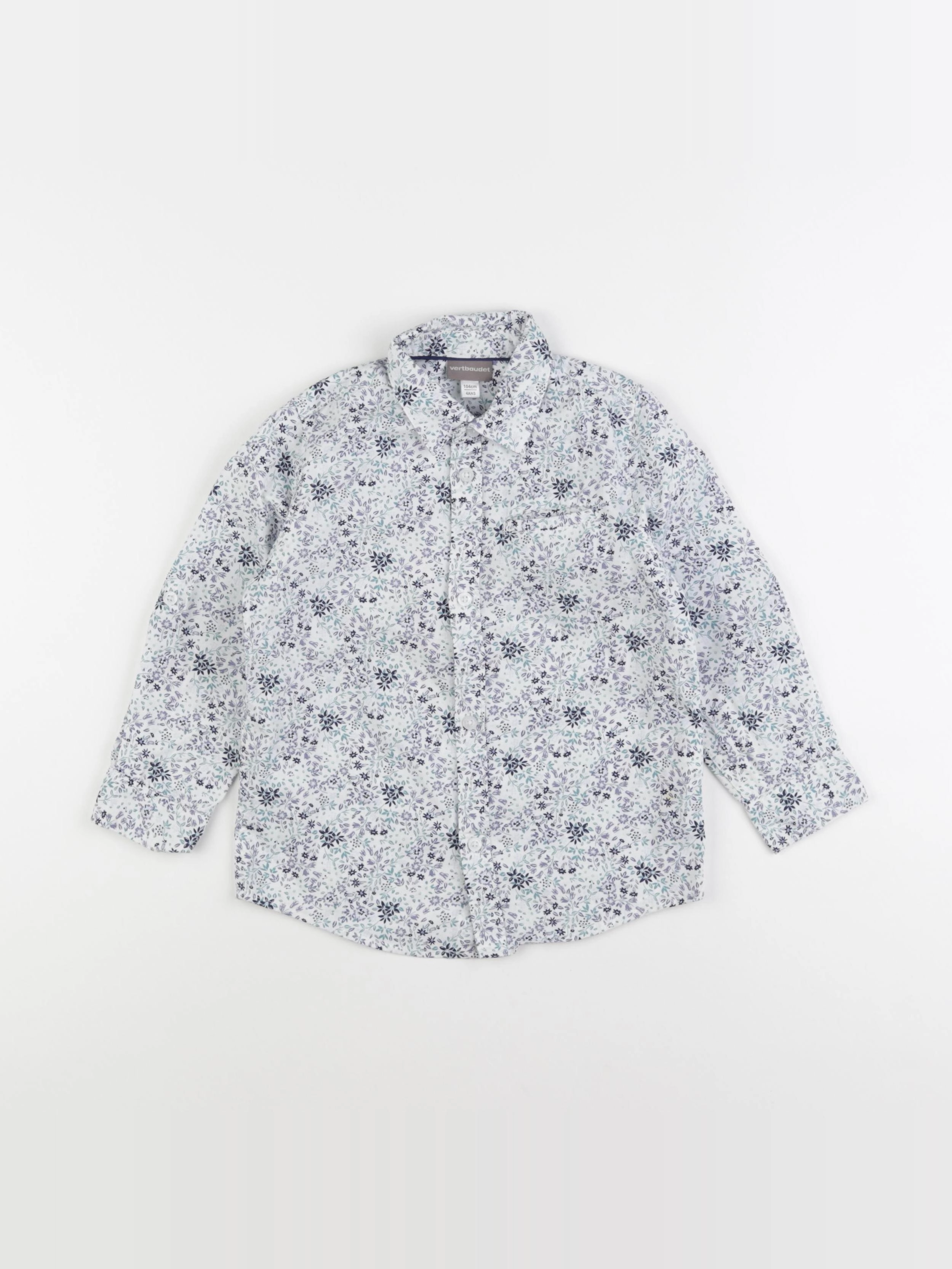 Vertbaudet - chemise multicolore - 4 ans