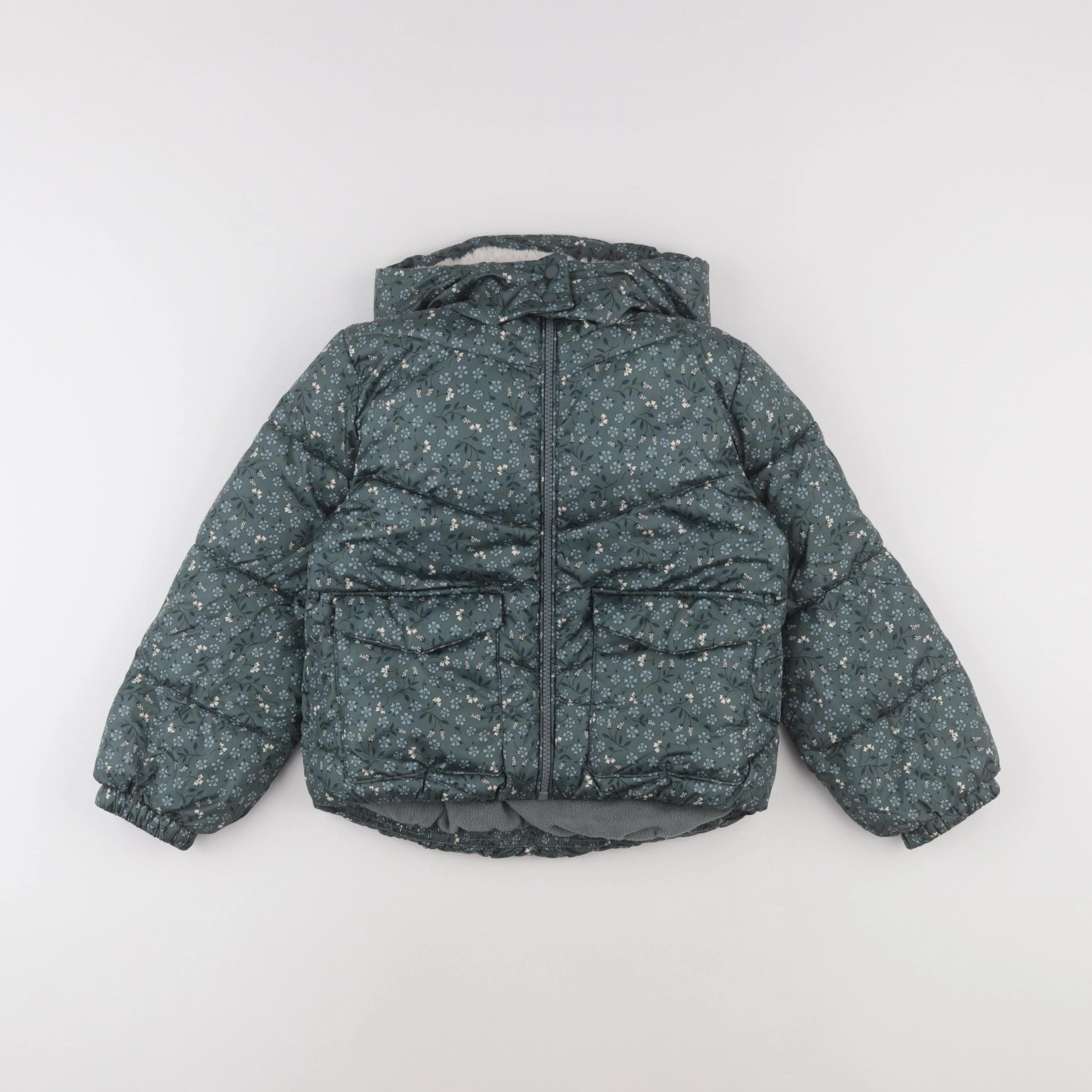 Vertbaudet - doudoune vert - 7 ans