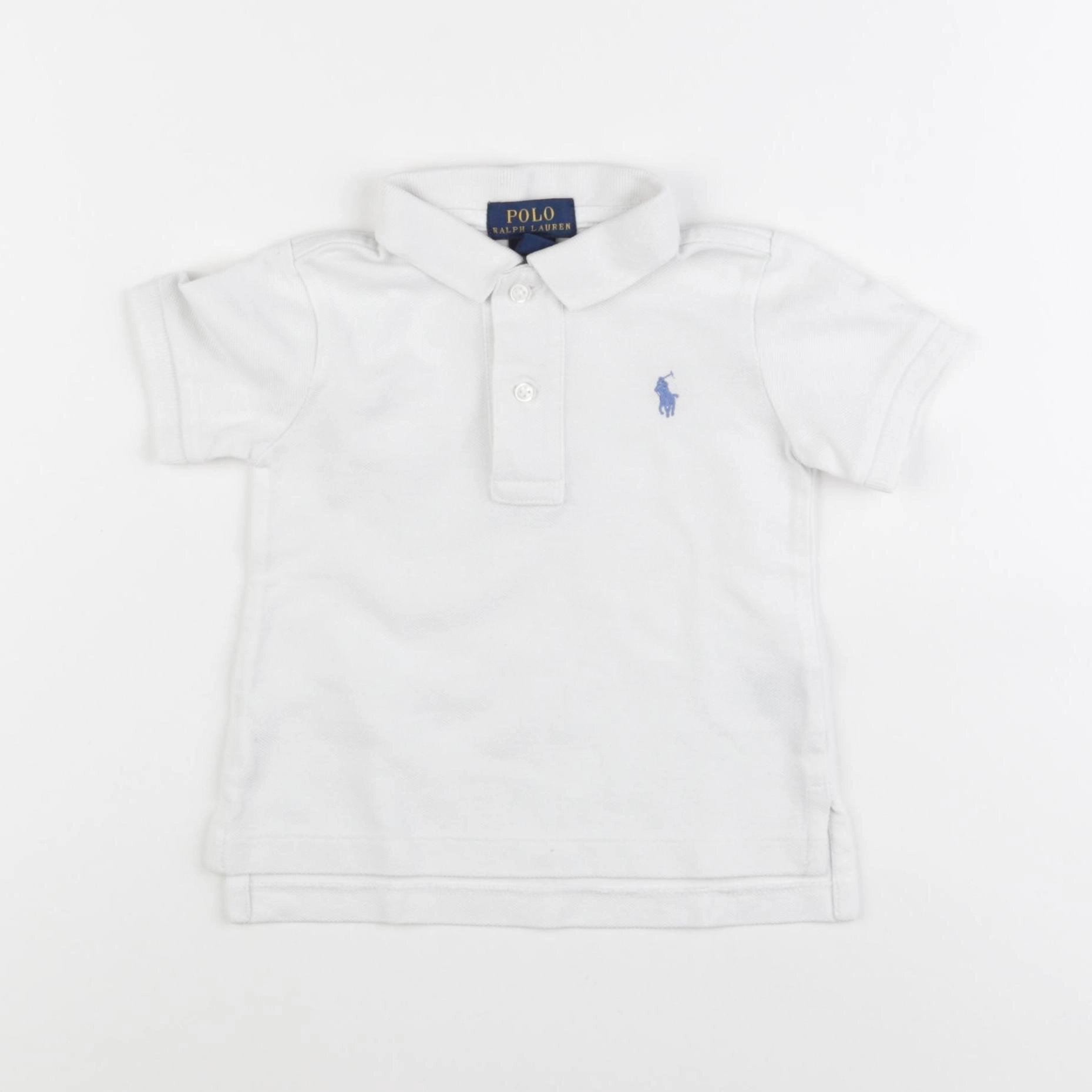 Ralph Lauren - polo blanc - 12 mois