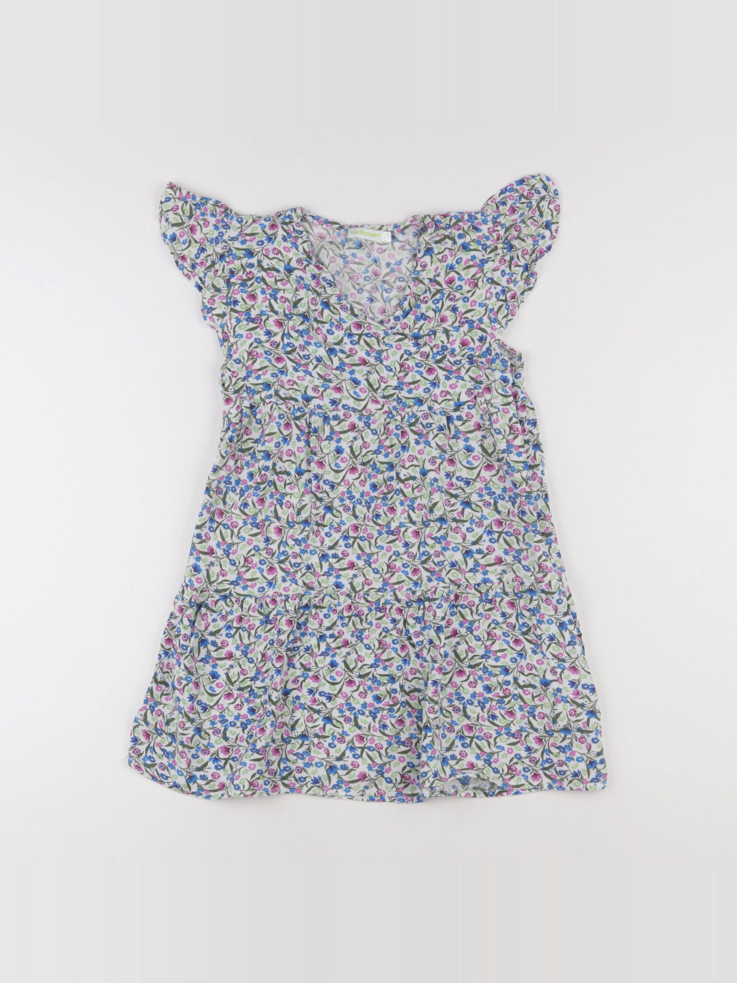 Vertbaudet - robe violet - 8 ans