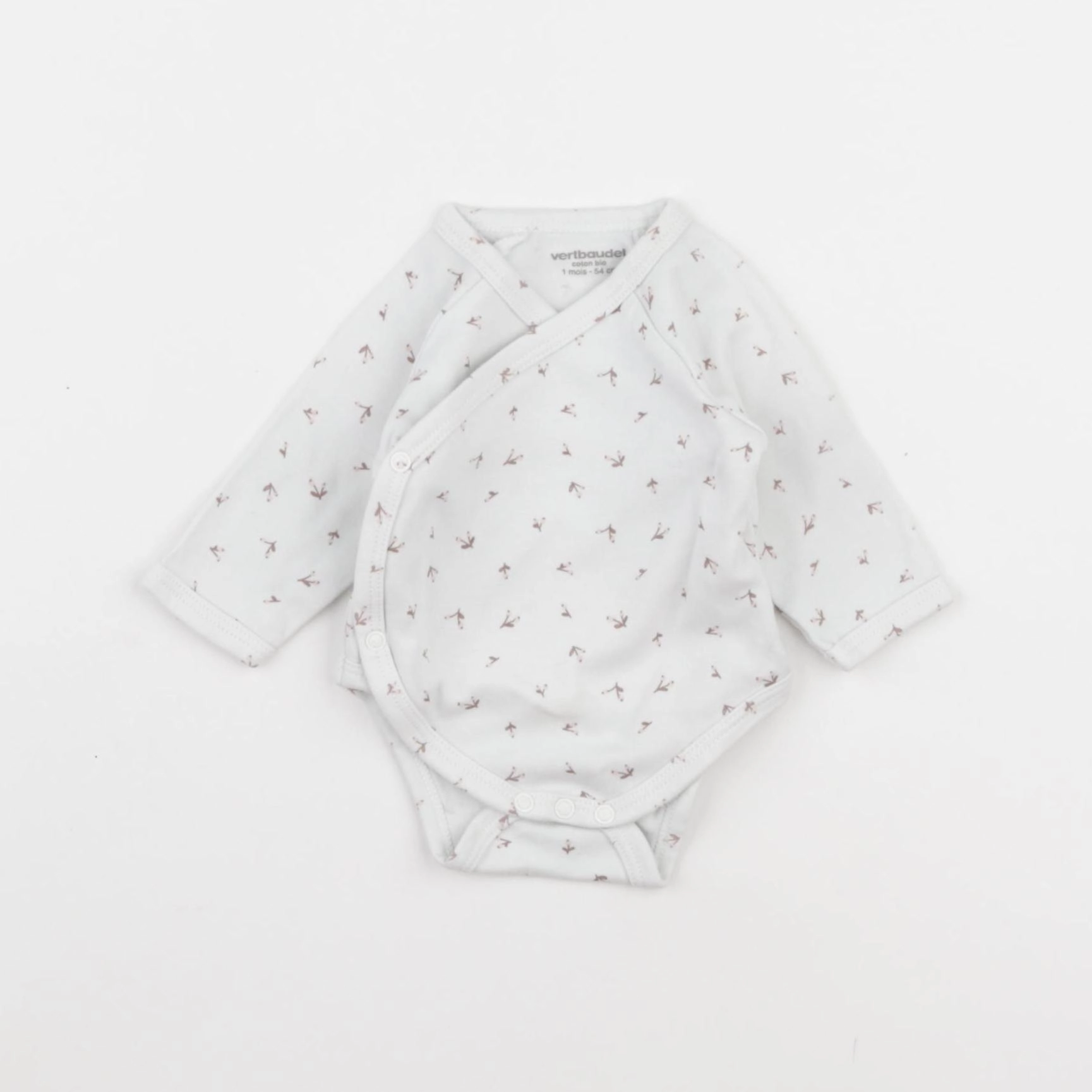 Vertbaudet - body blanc - 1 mois