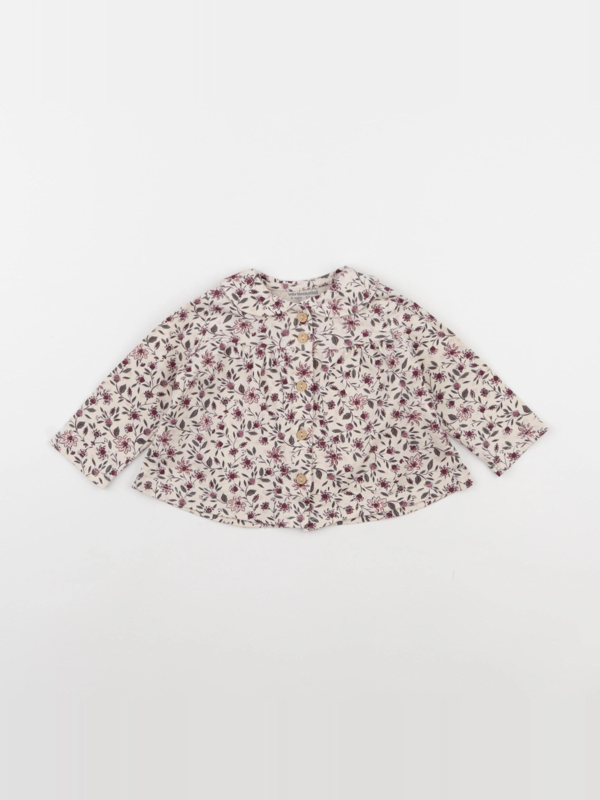 Vertbaudet - tee-shirt multicolore - 6 mois