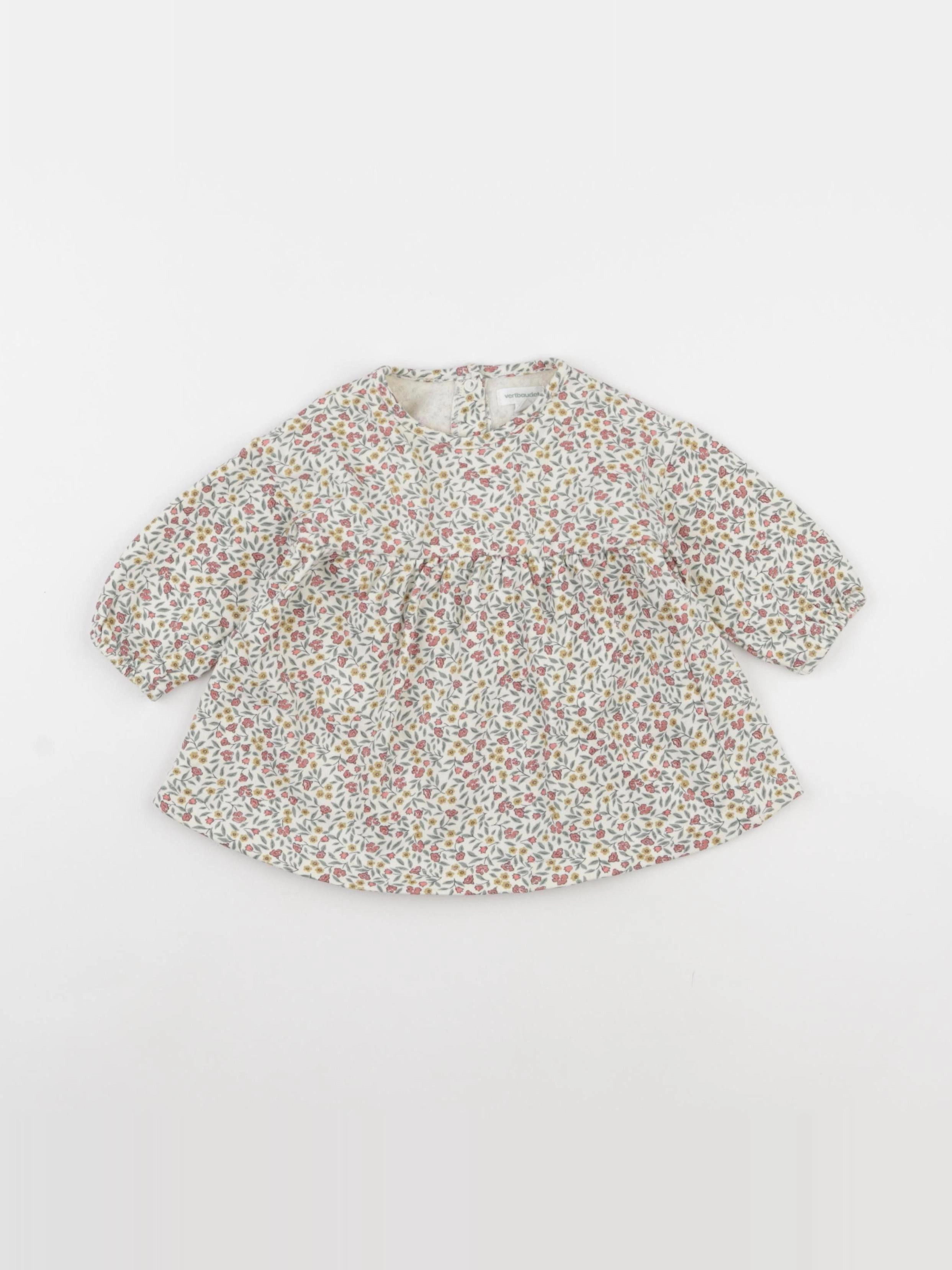 Vertbaudet - robe multicolore - 6 mois