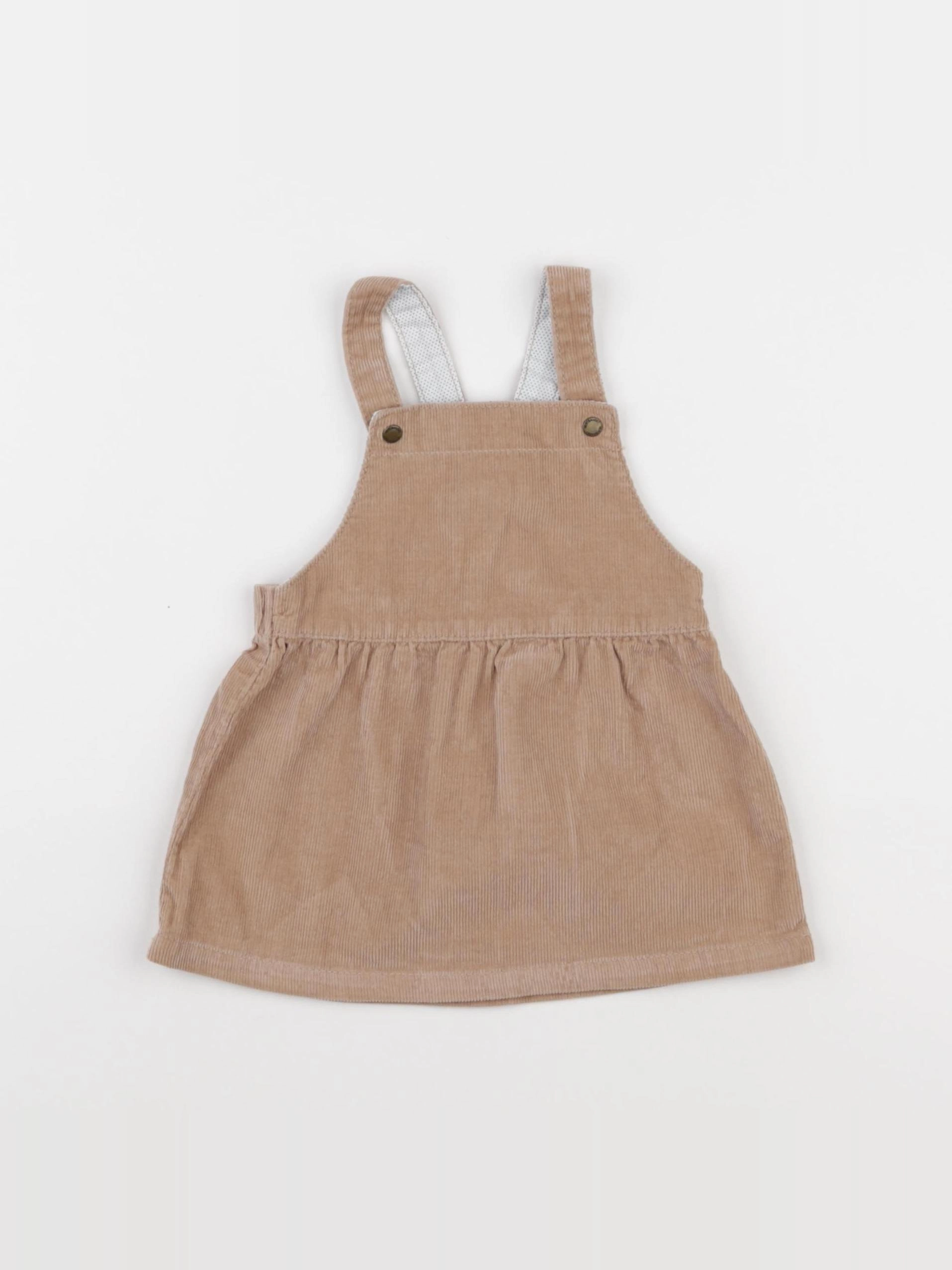 Vertbaudet - robe marron - 6 mois