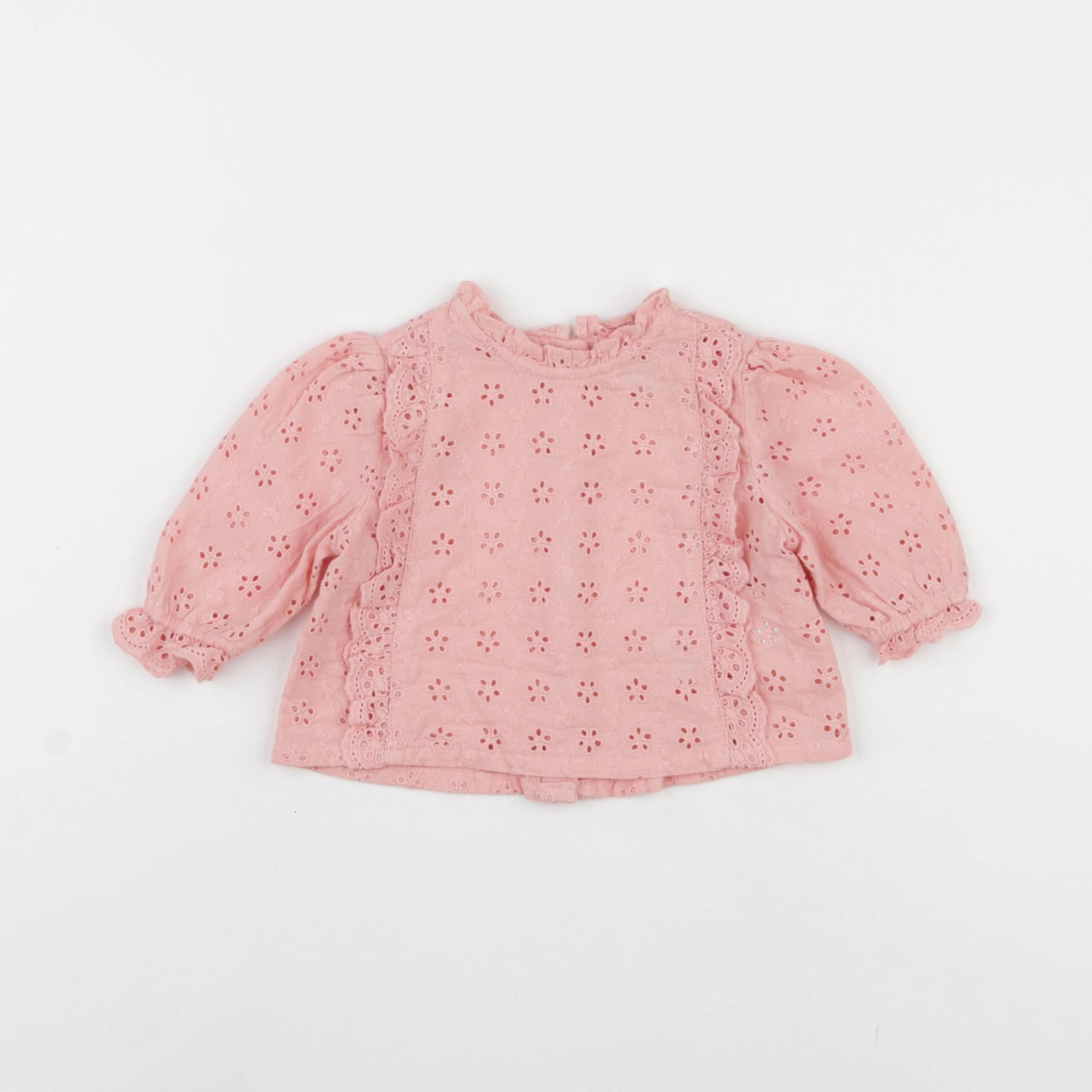 Vertbaudet - blouse rose - 3 mois