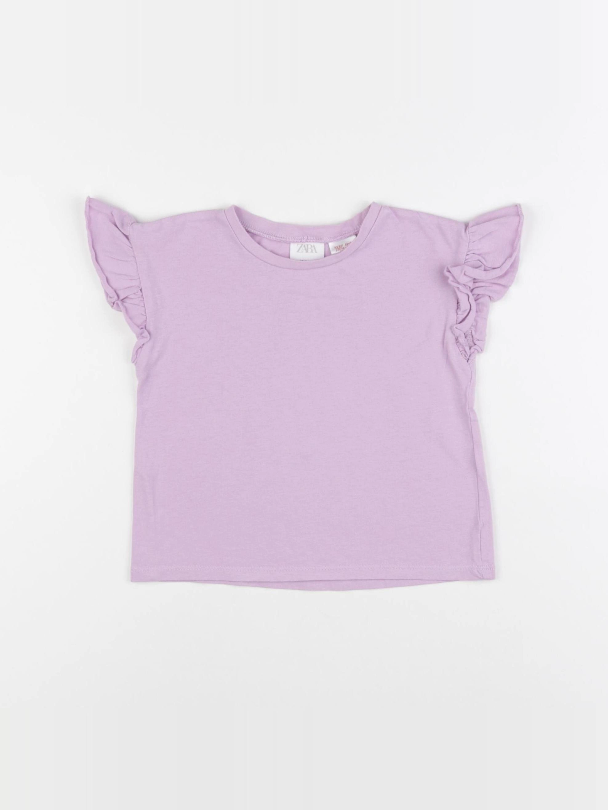 Zara - tee-shirt violet - 18/24 mois