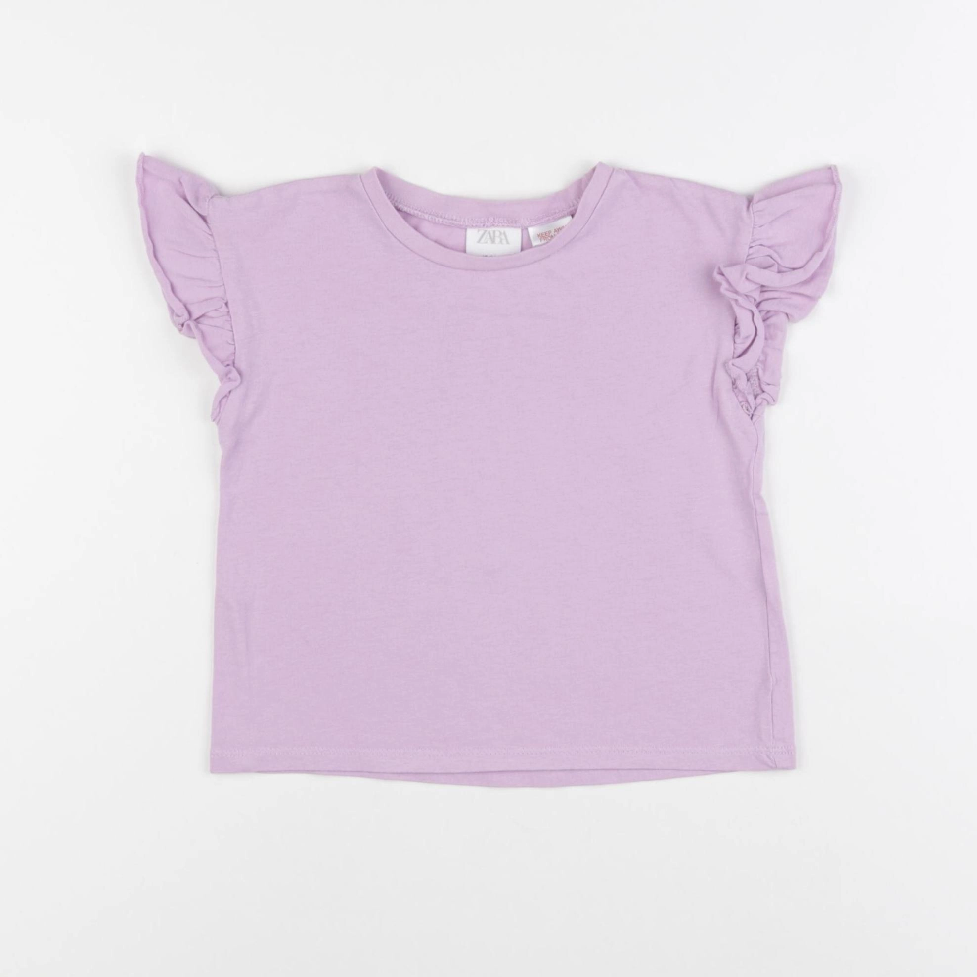 Zara - tee-shirt violet - 18/24 mois