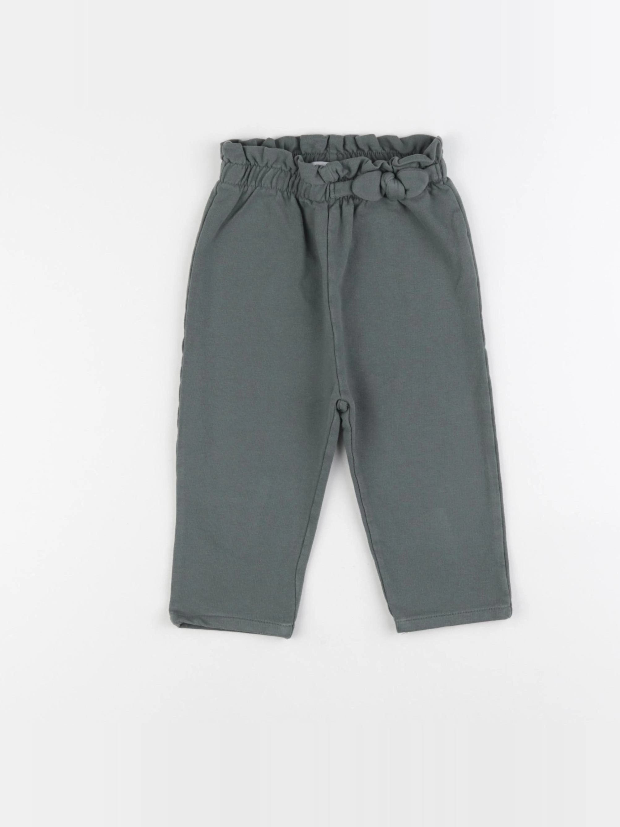 Vertbaudet - pantalon vert - 18 mois