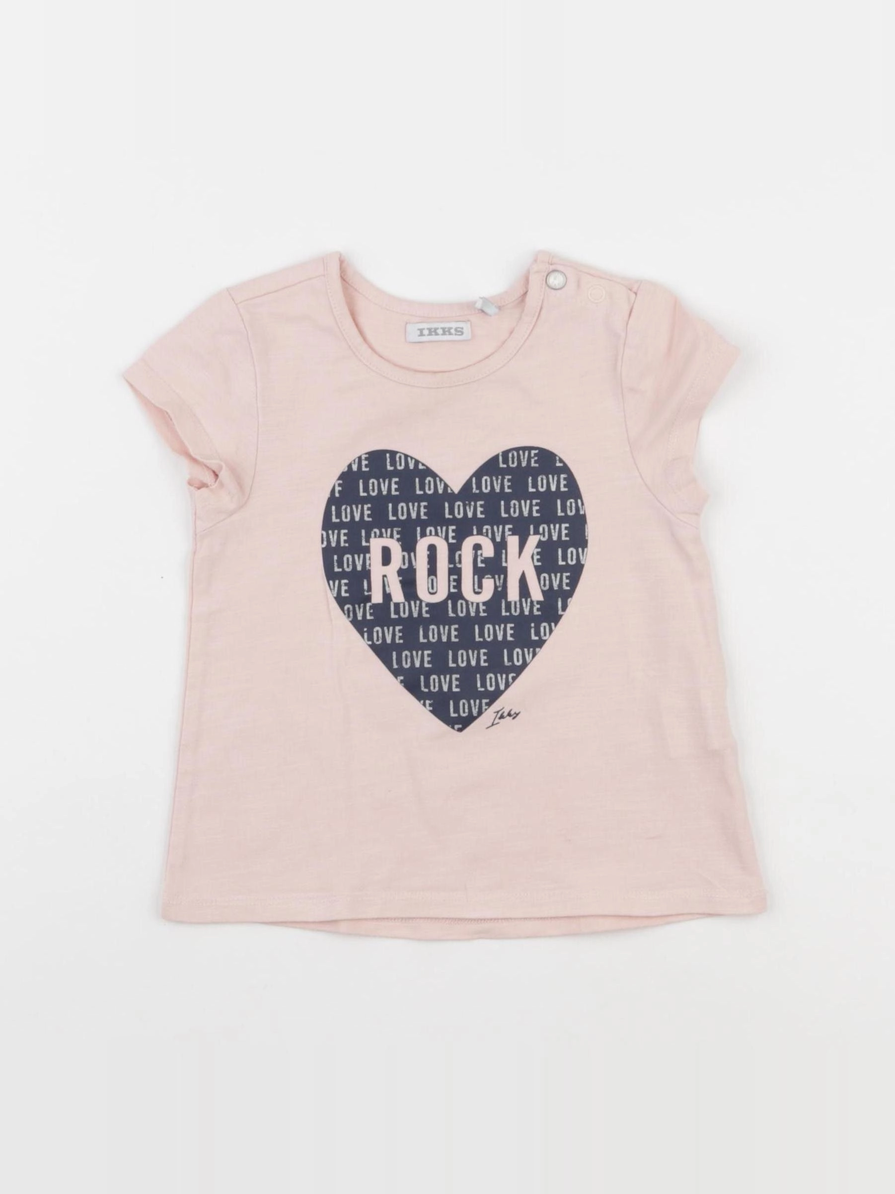 IKKS - tee-shirt rose - 2 ans