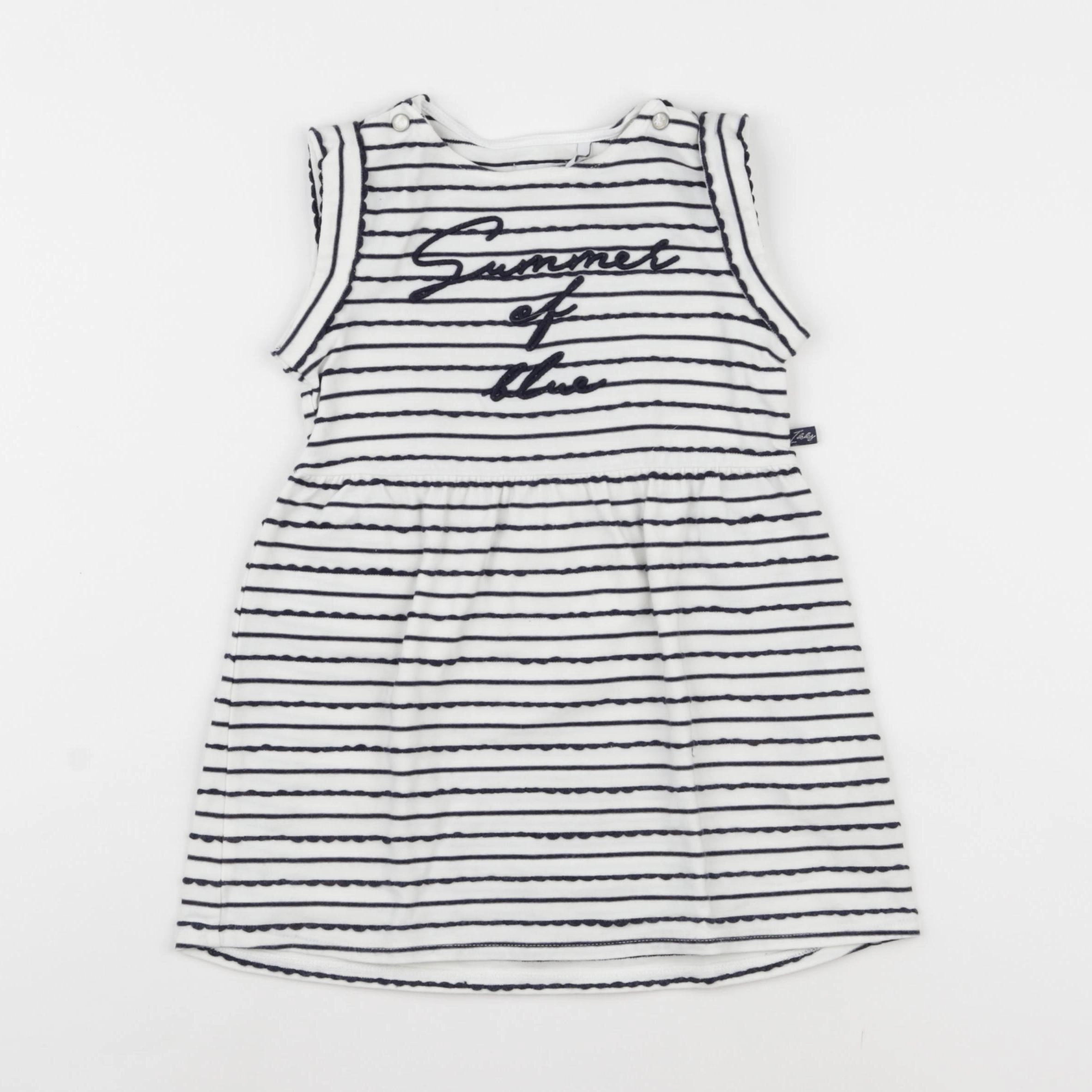 IKKS - robe bleu - 2 ans