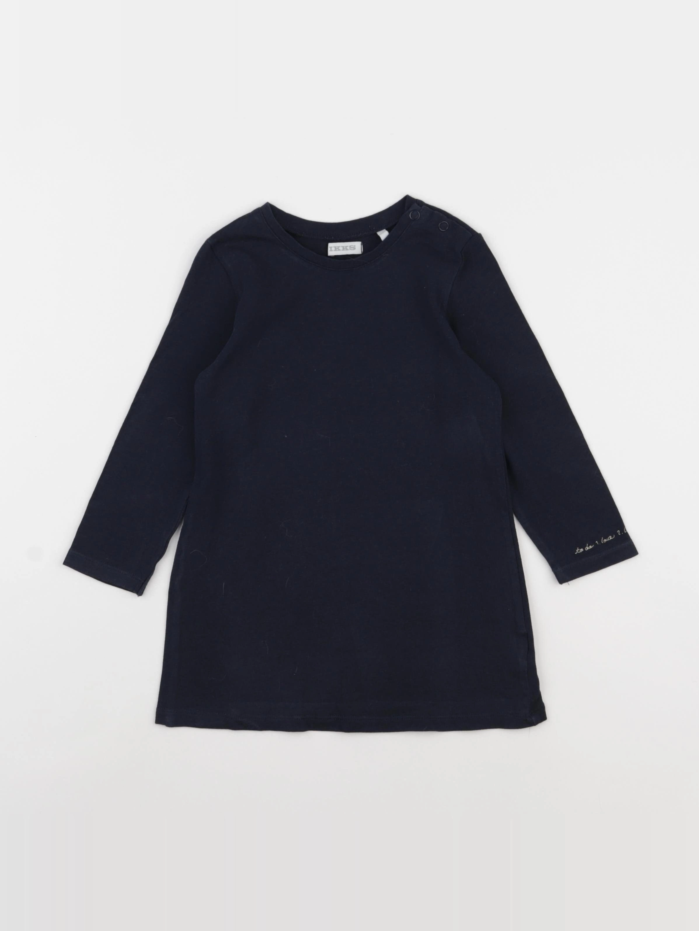 IKKS - robe bleu - 2 ans