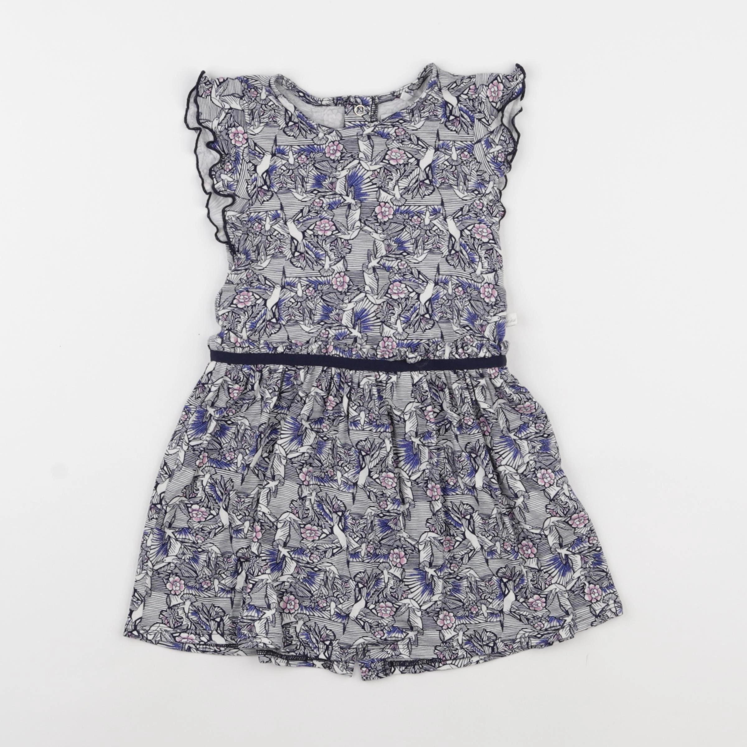 IKKS - robe bleu - 2 ans