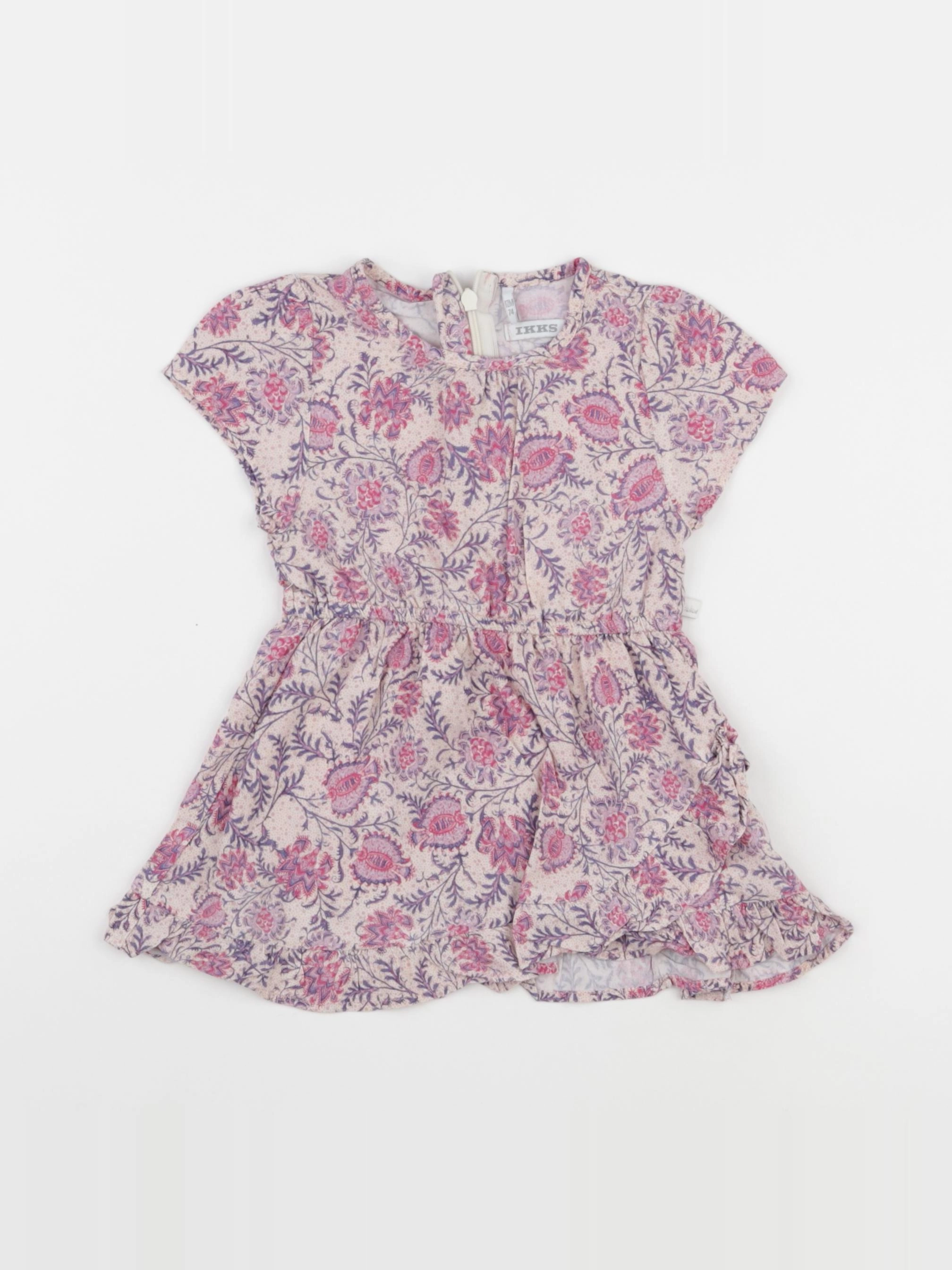 IKKS - robe rose - 2 ans