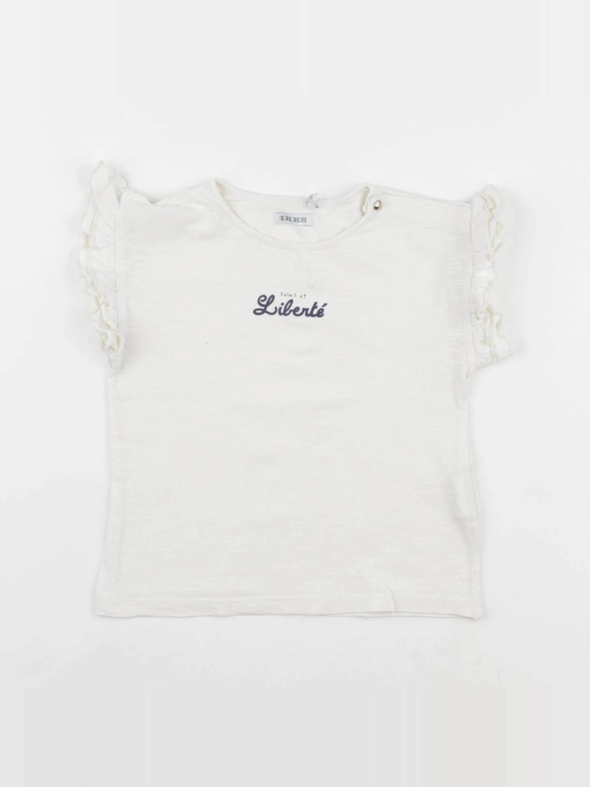 IKKS - tee-shirt blanc - 2 ans
