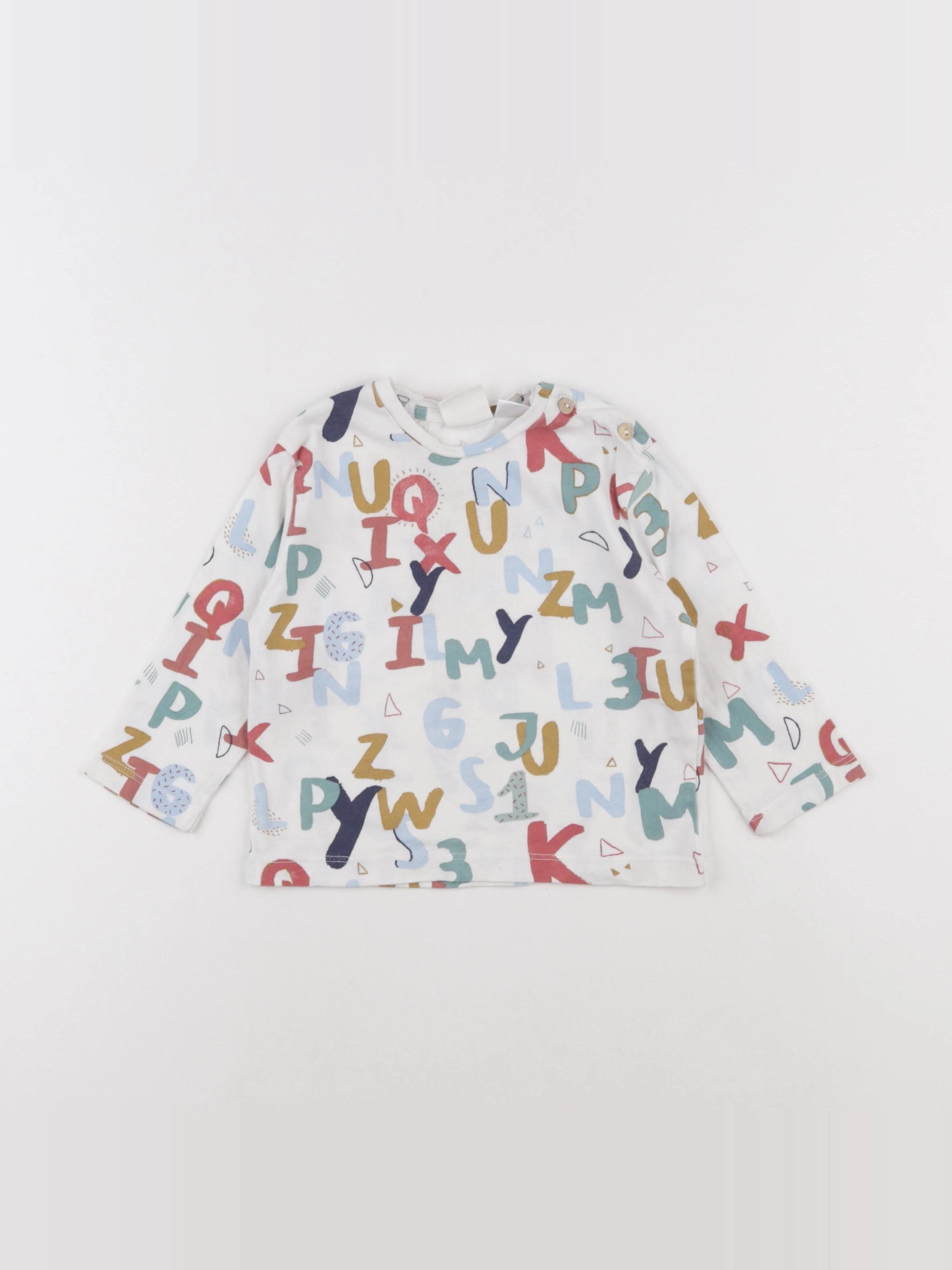 Zara - tee-shirt blanc - 6/9 mois