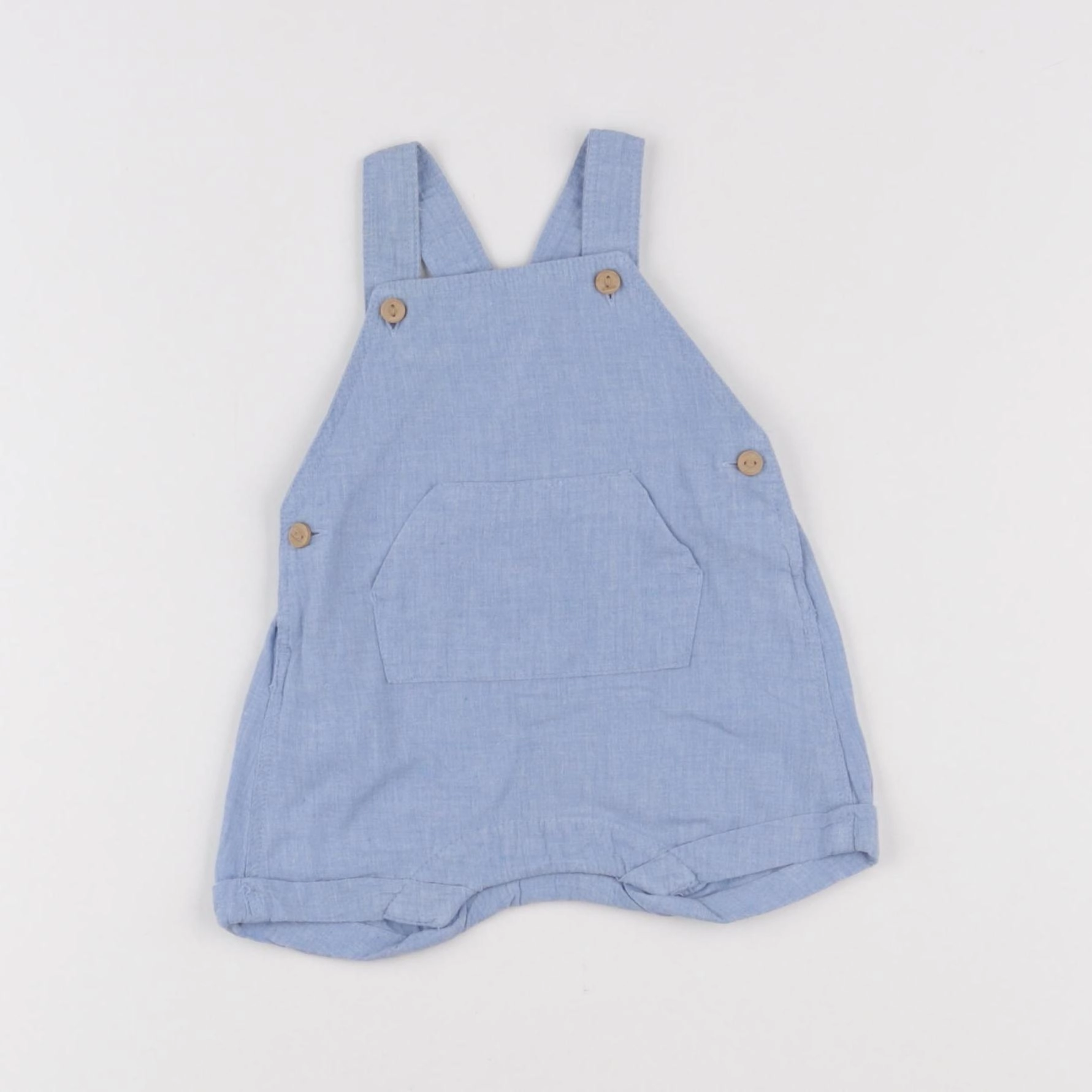 H&M - salopette bleu - 0/1 mois