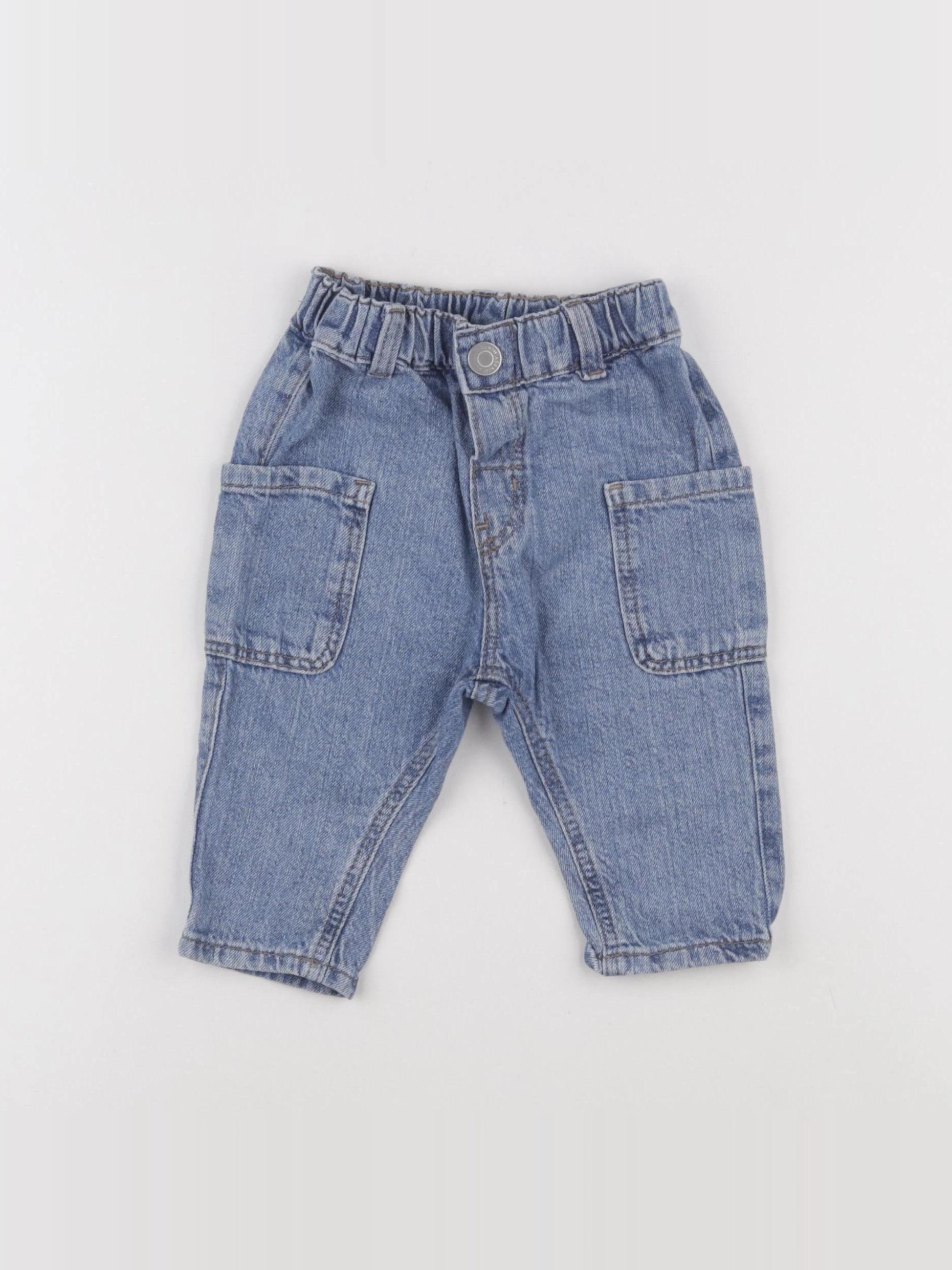H&M - jean bleu - 3/6 mois