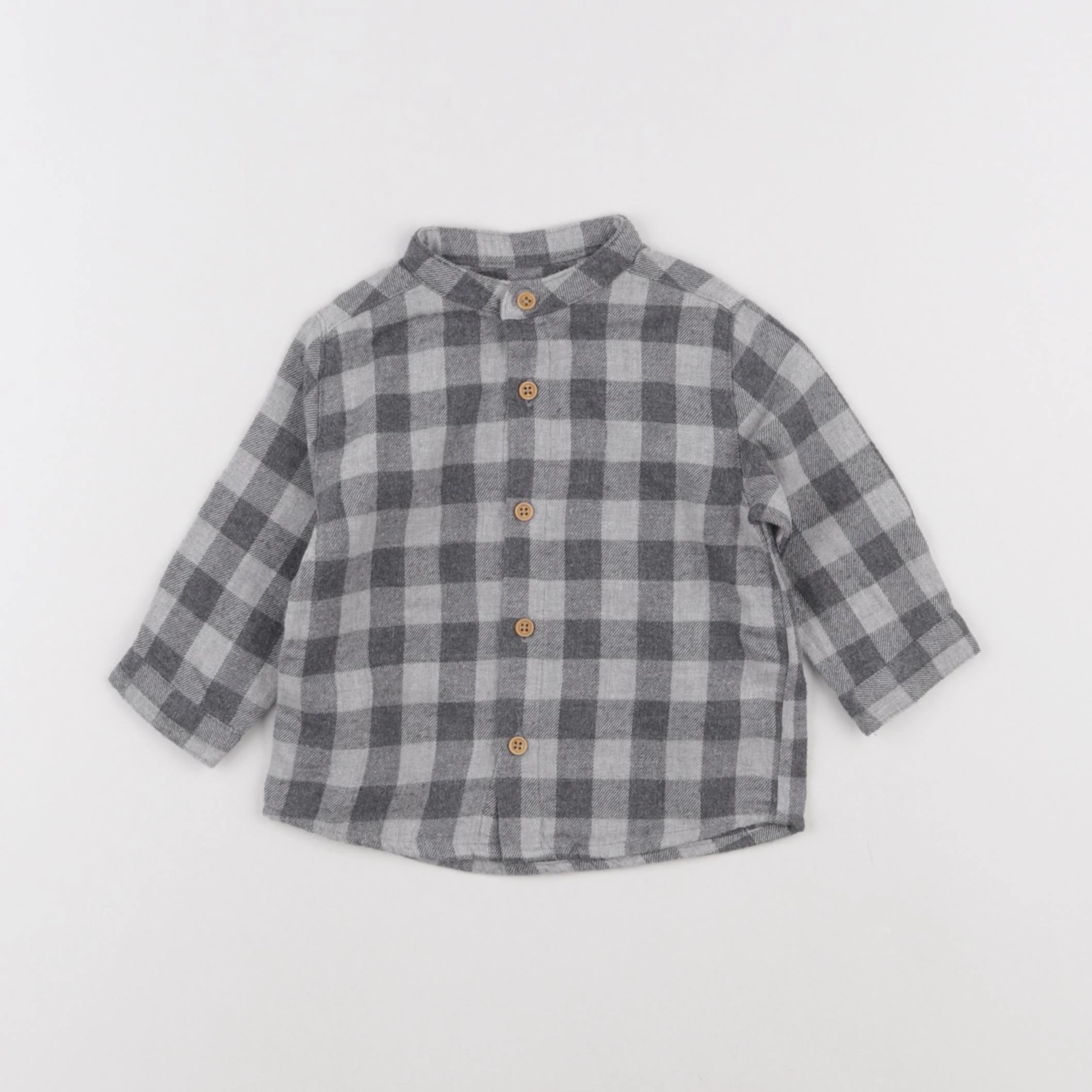 Boutchou - chemise gris - 6 mois