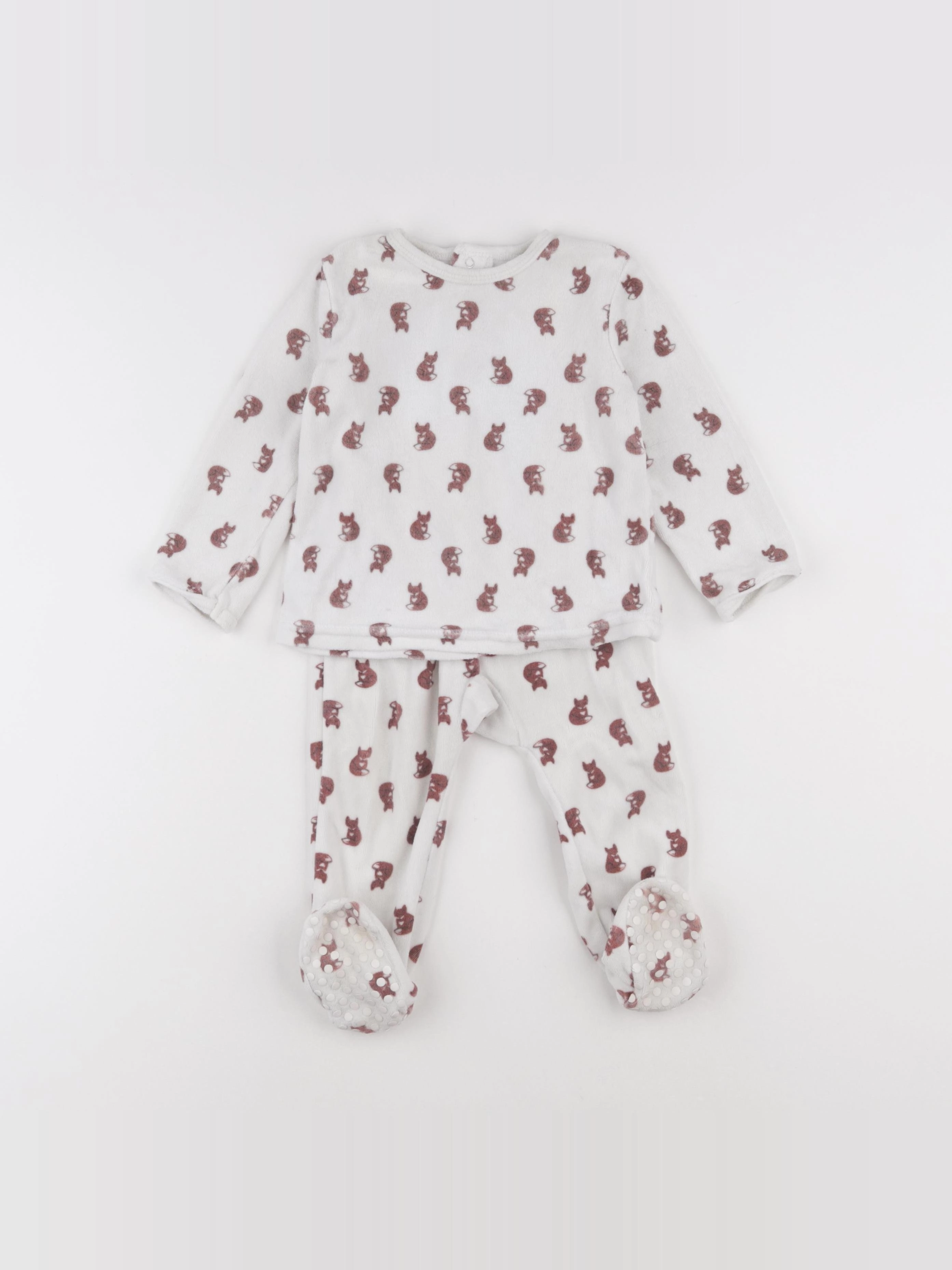 La Redoute - pyjama velours multicolore - 18 mois