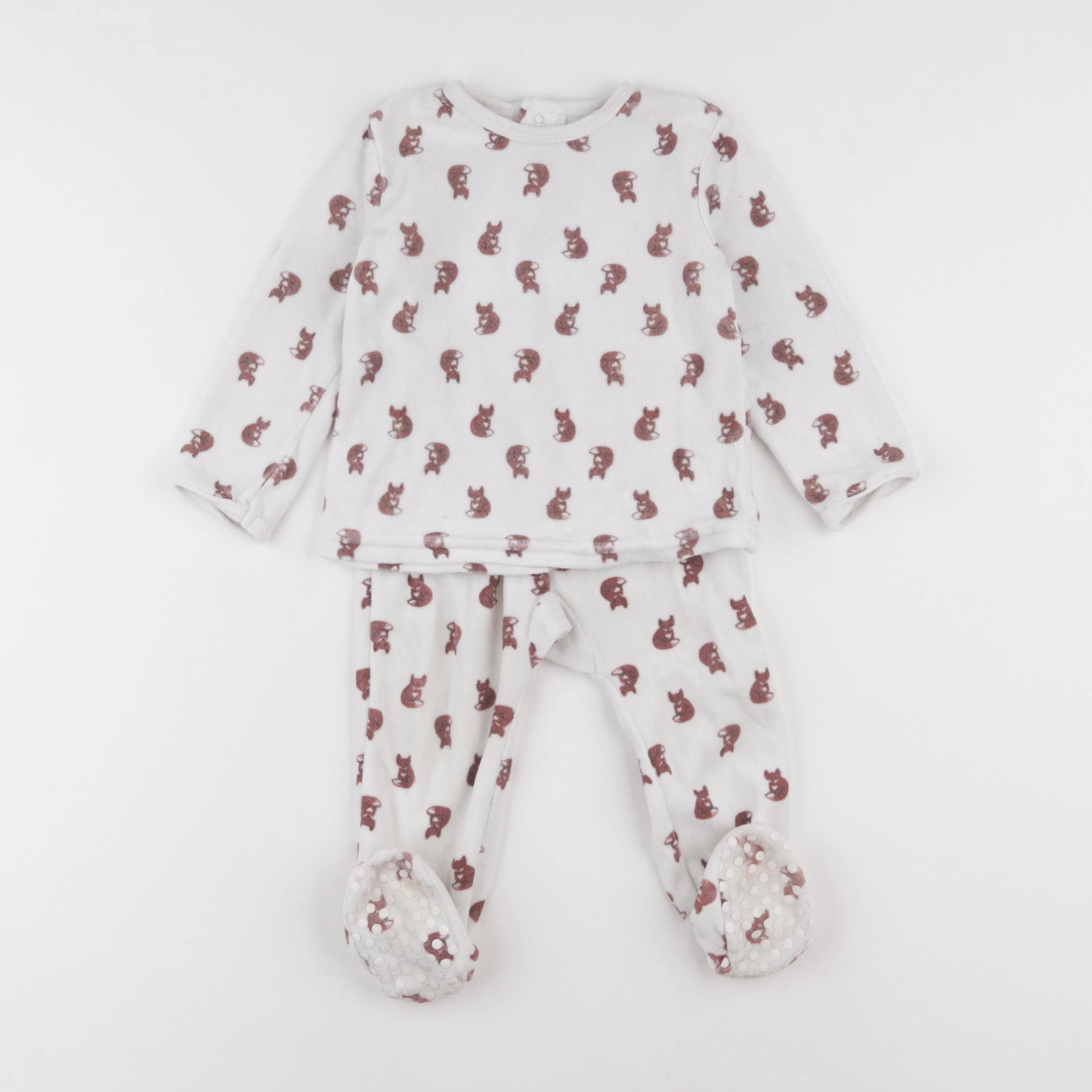 La Redoute - pyjama velours multicolore - 18 mois