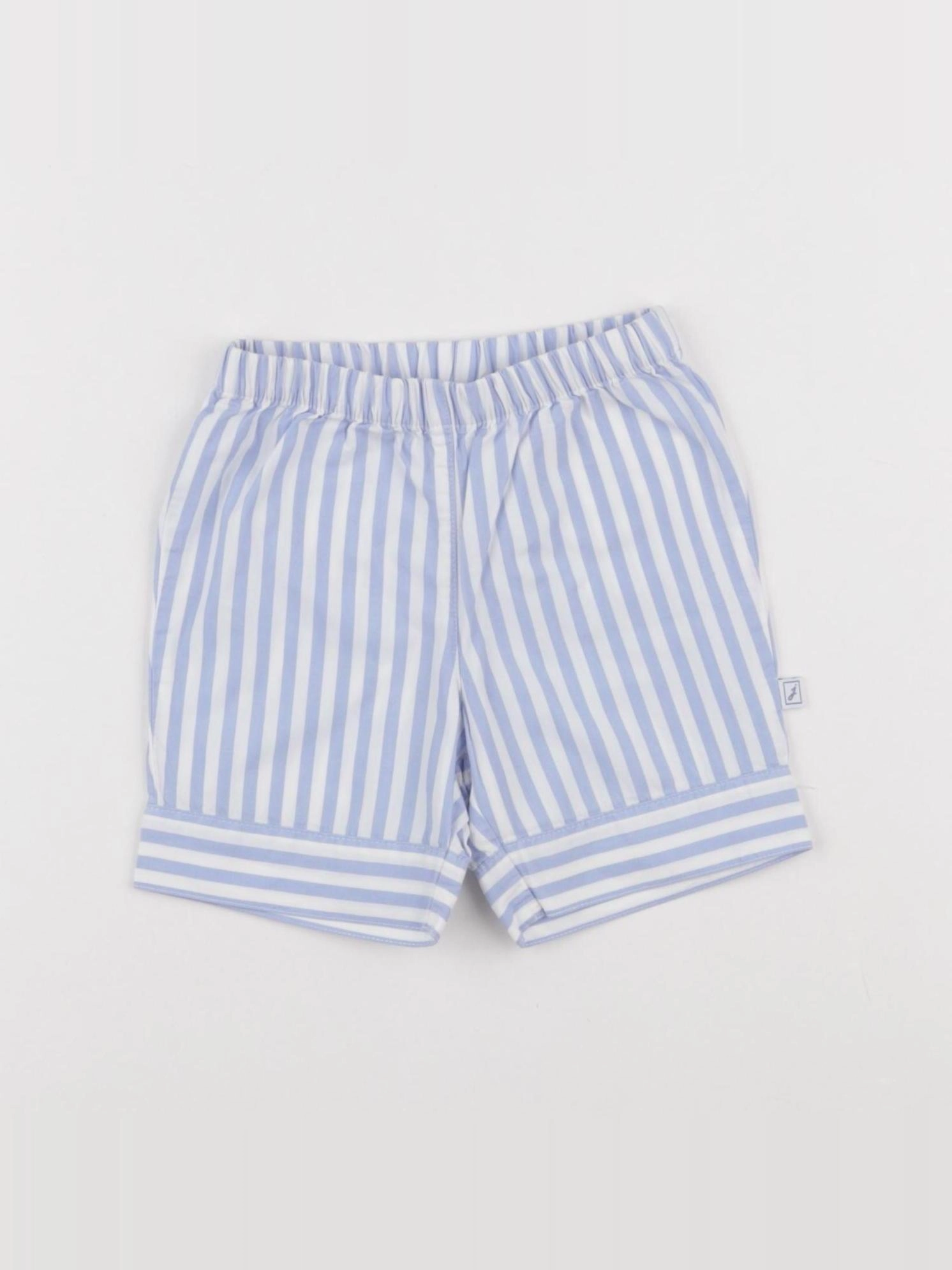 Jacadi - short blanc, bleu - 3 mois