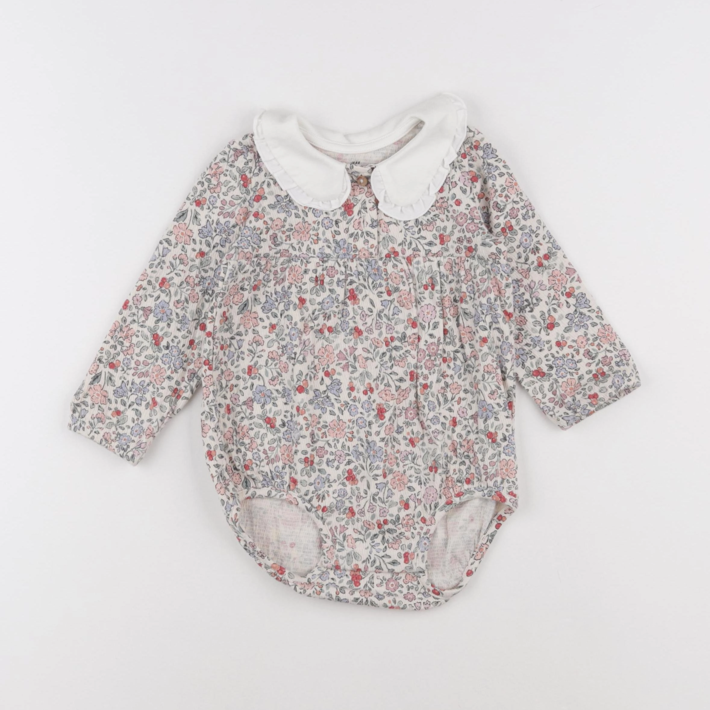 H&M - combinaison beige - 9/12 mois