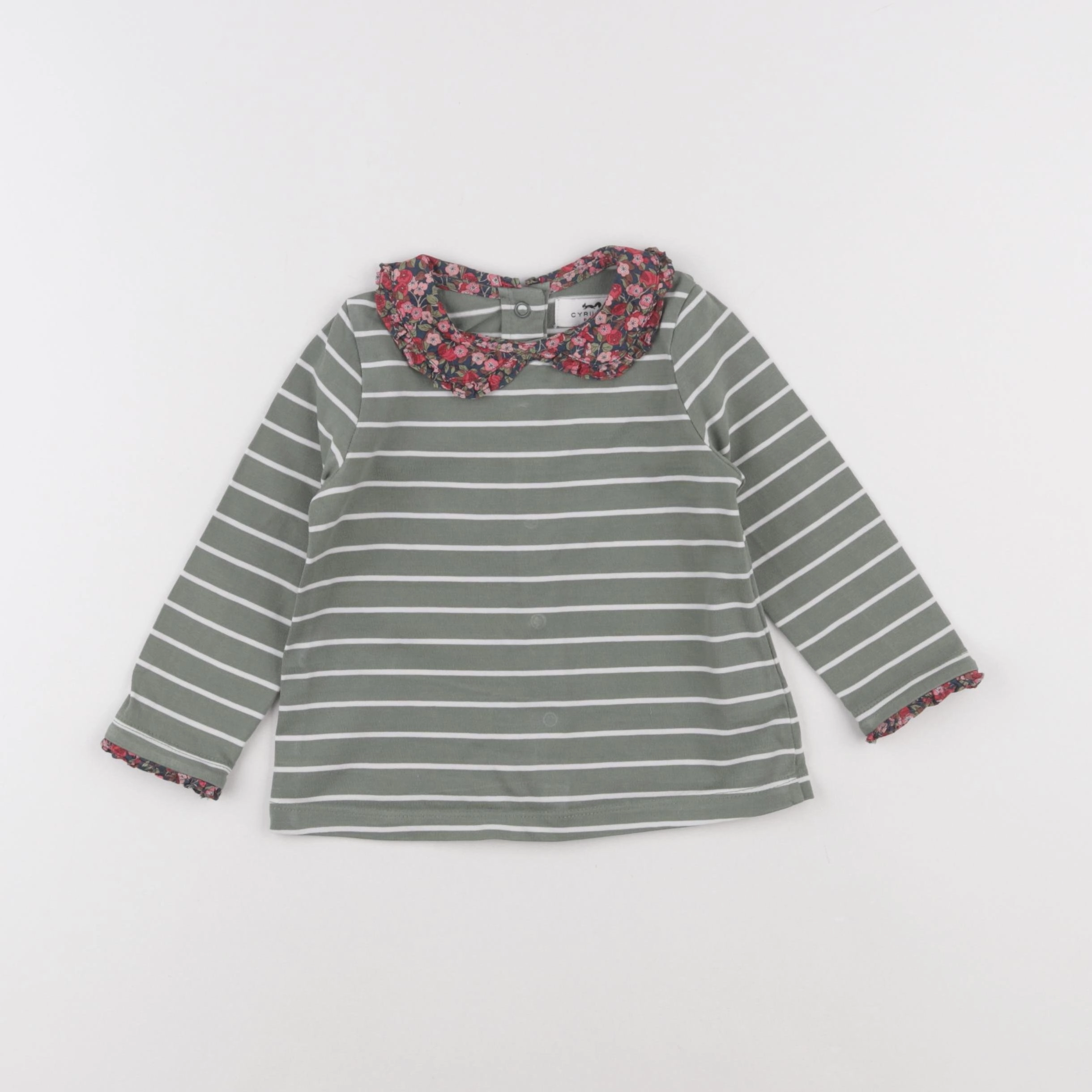 Cyrillus - tee-shirt vert - 18 mois