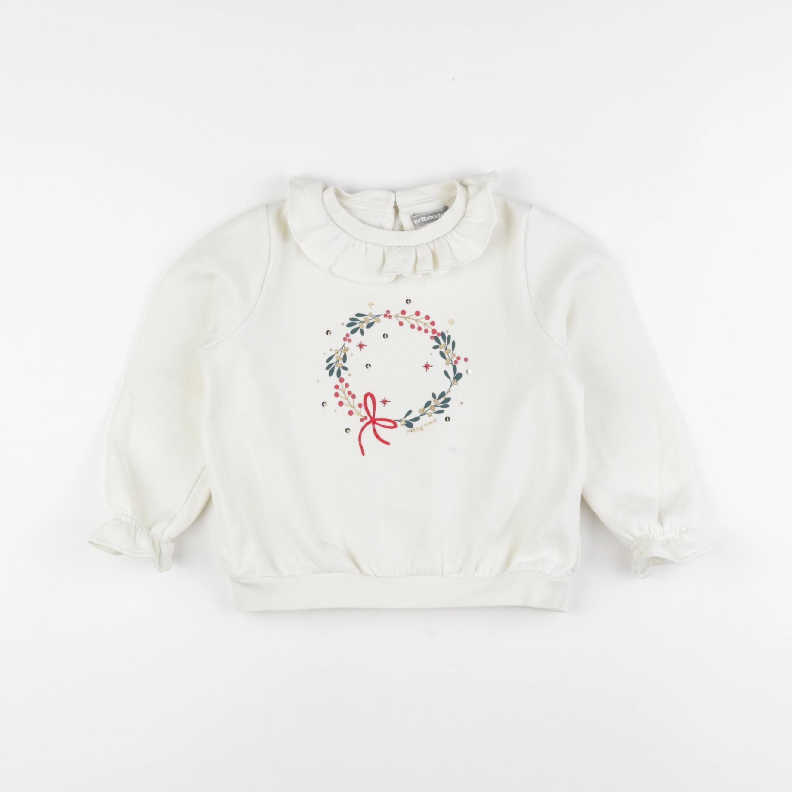 Vertbaudet - sweat beige - 5 ans