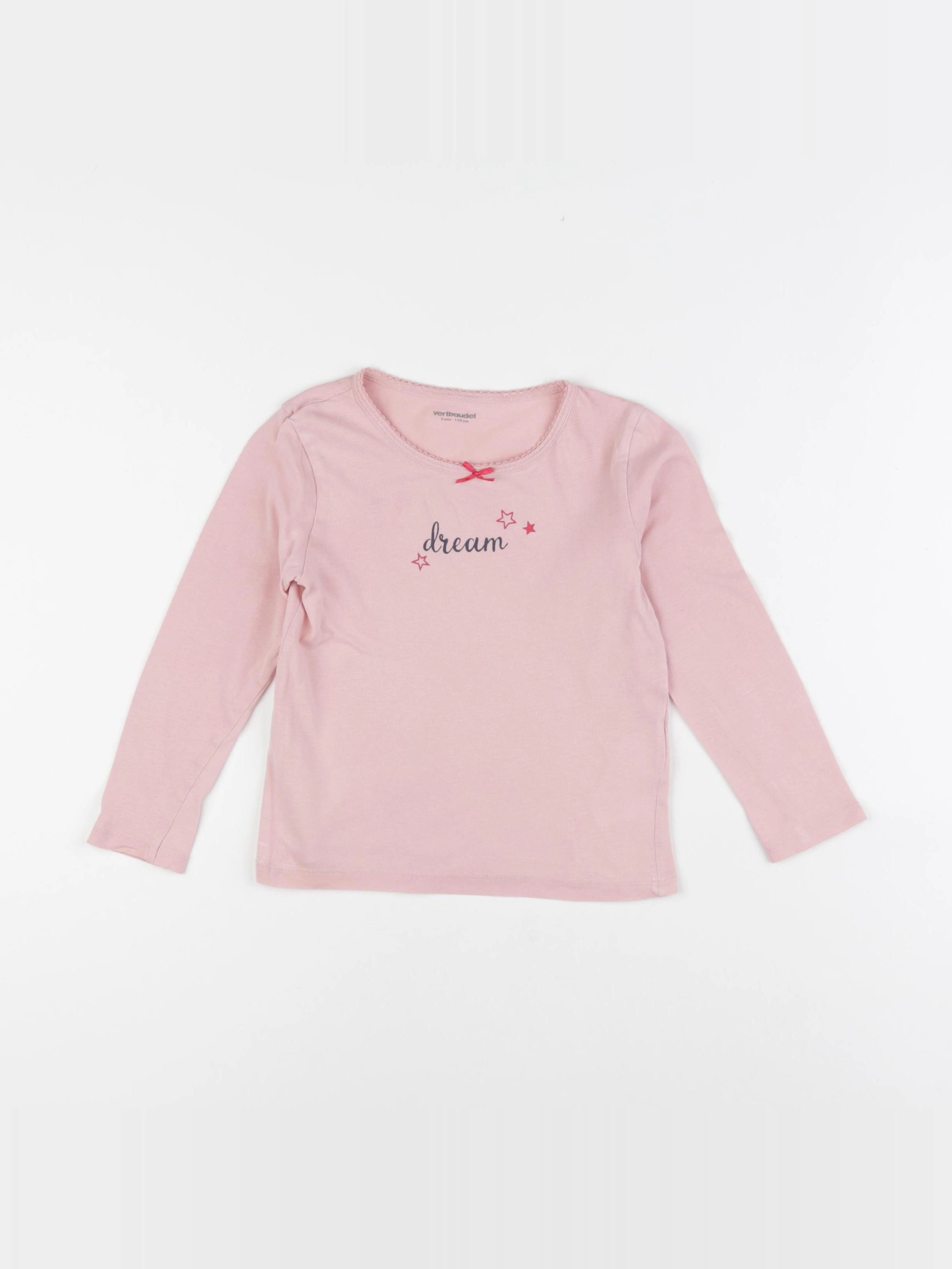 Vertbaudet - maillot de corps rose - 5 ans