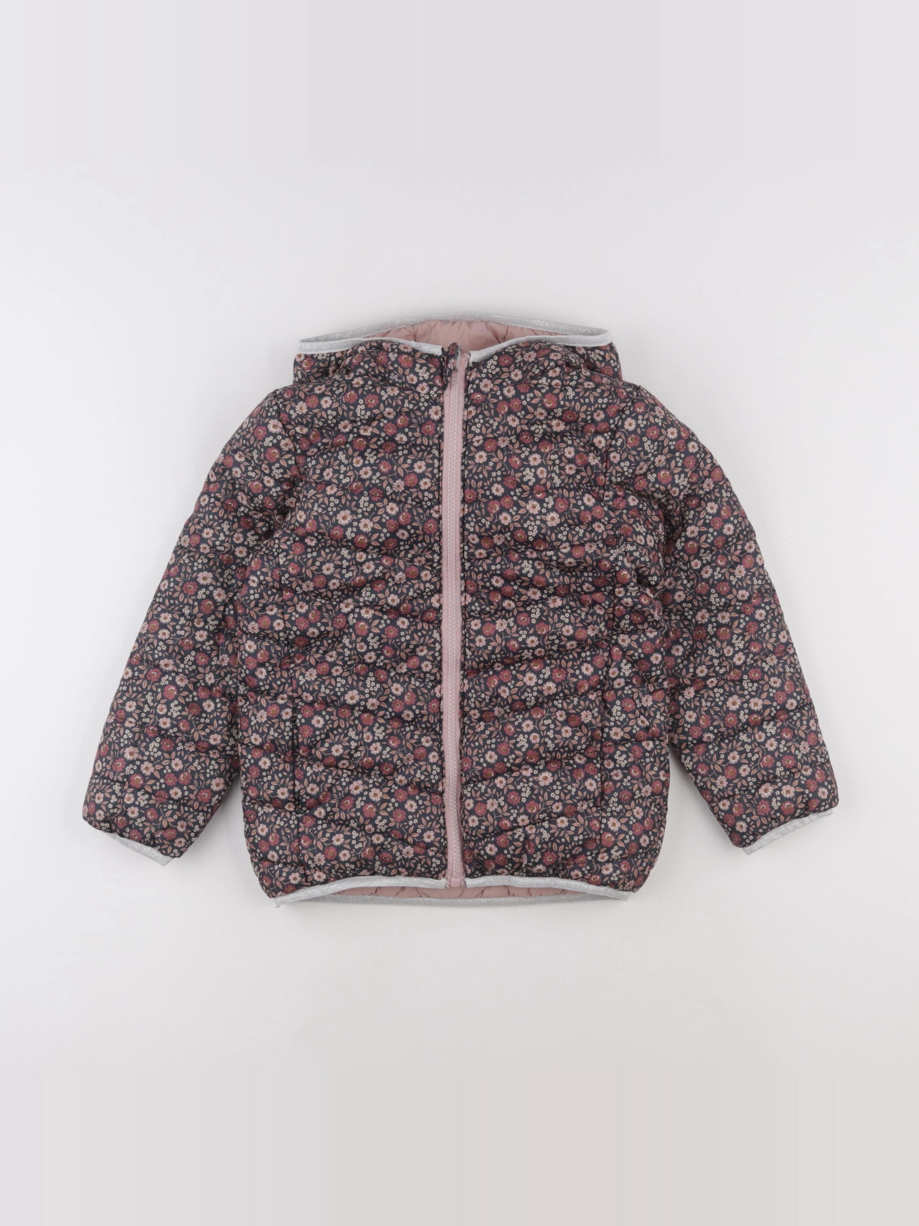 Vertbaudet - doudoune réversible rose - 7 ans