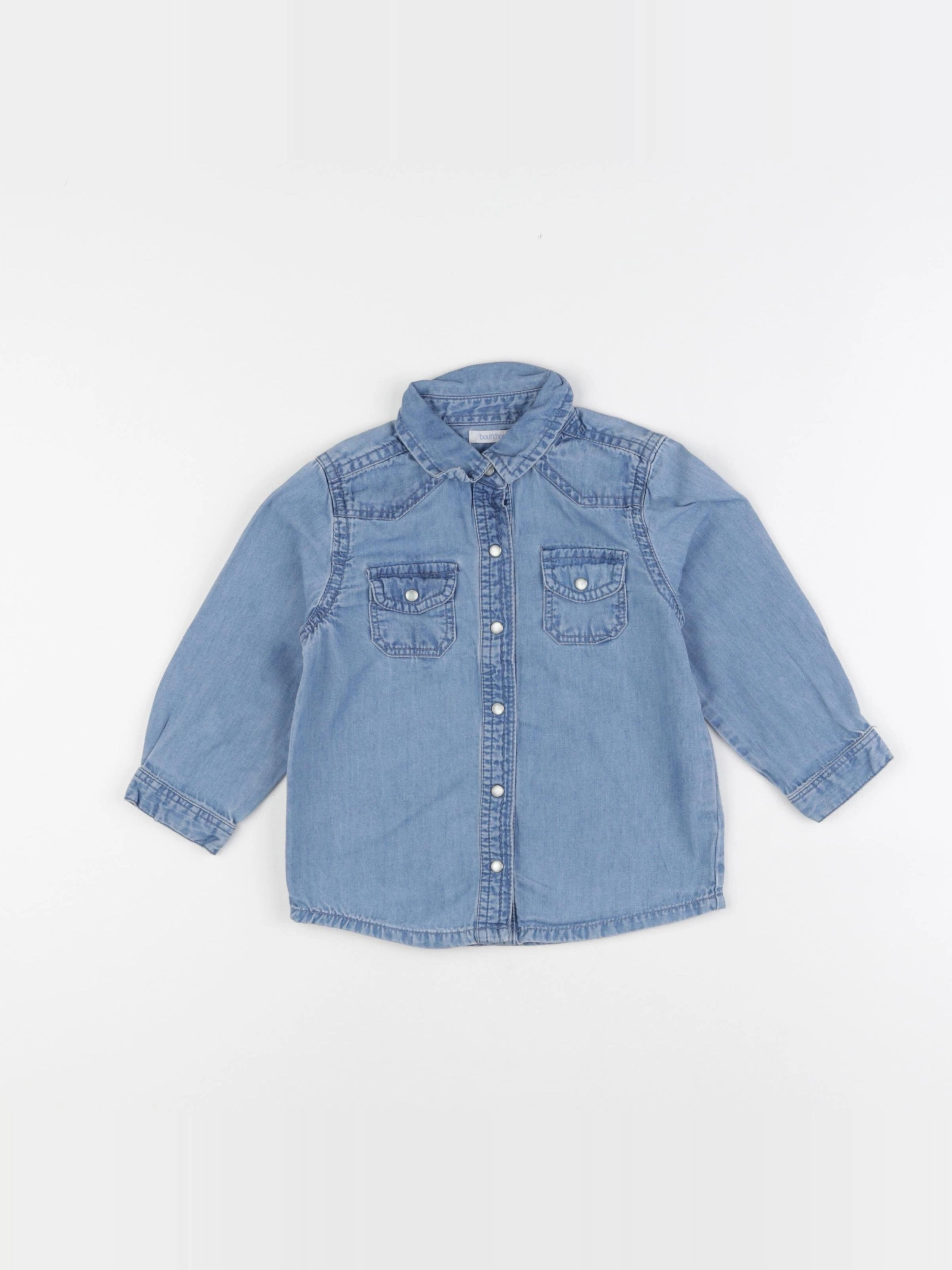 Boutchou - blouse bleu - 18 mois