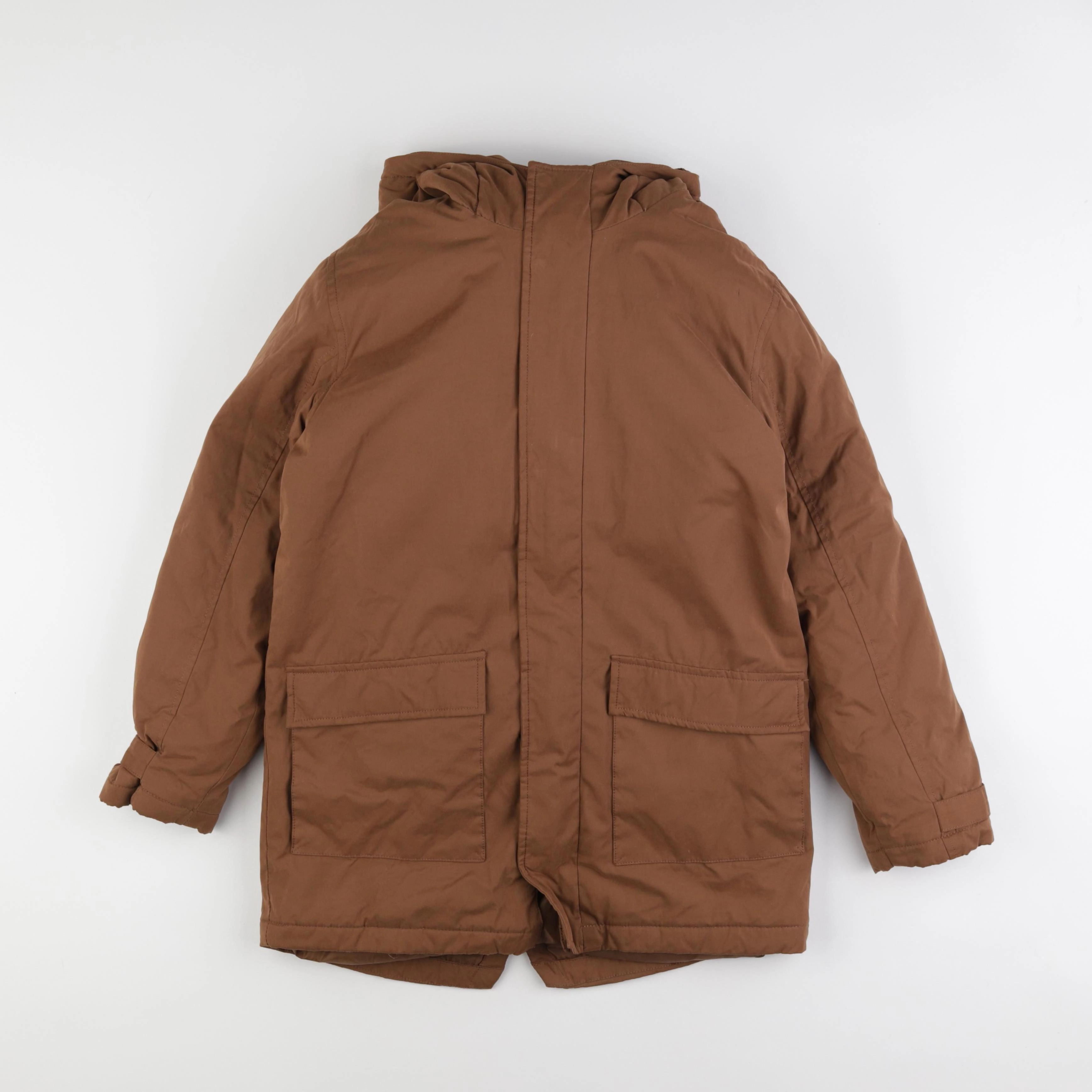 Vertbaudet - manteau doublure amovible marron - 12 ans