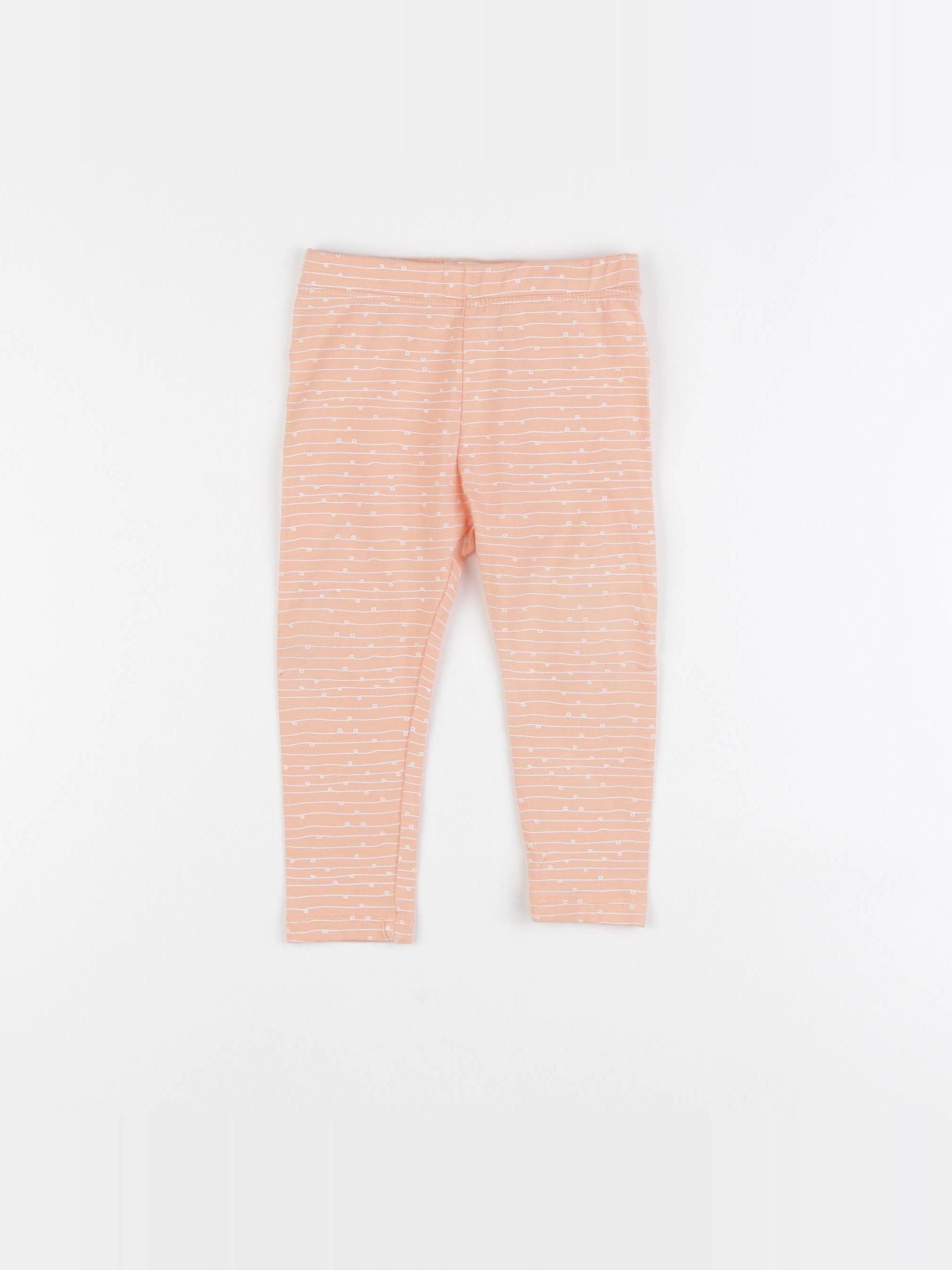 Mango - legging orange - 9/12 mois