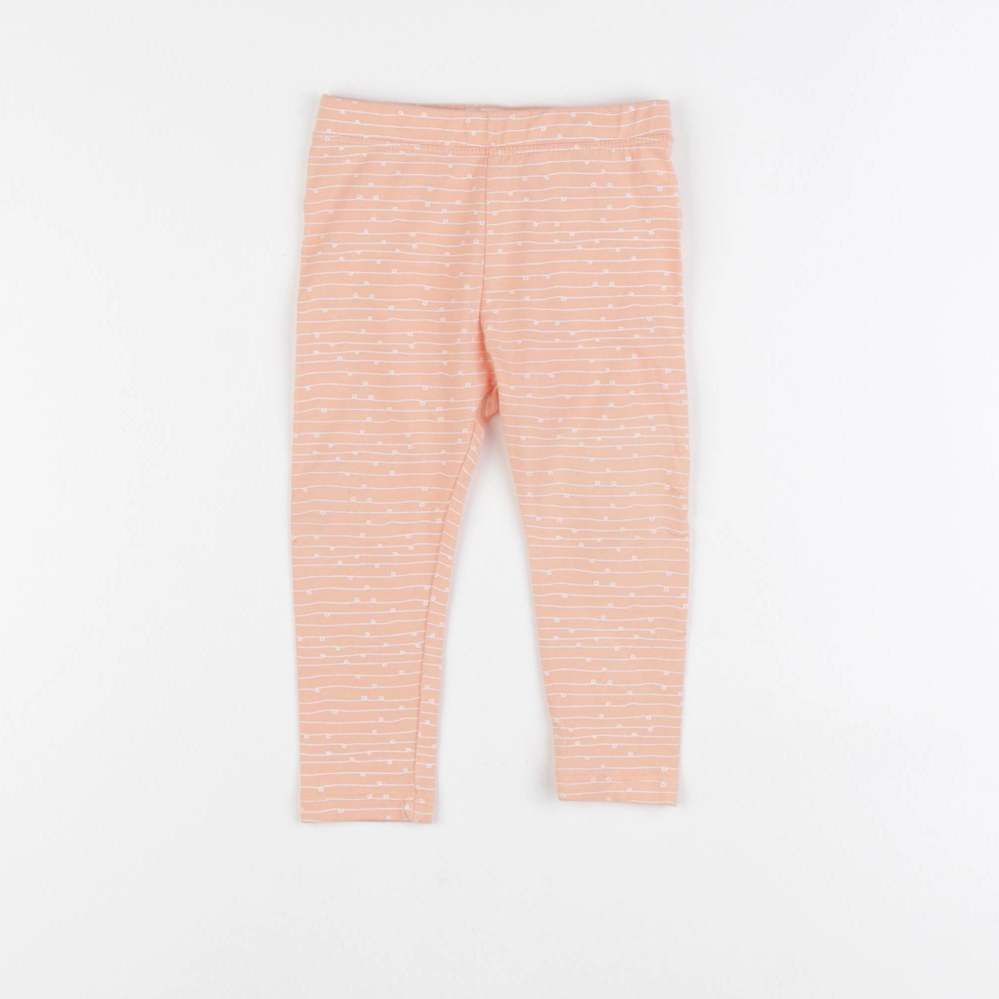 Mango - legging orange - 9/12 mois