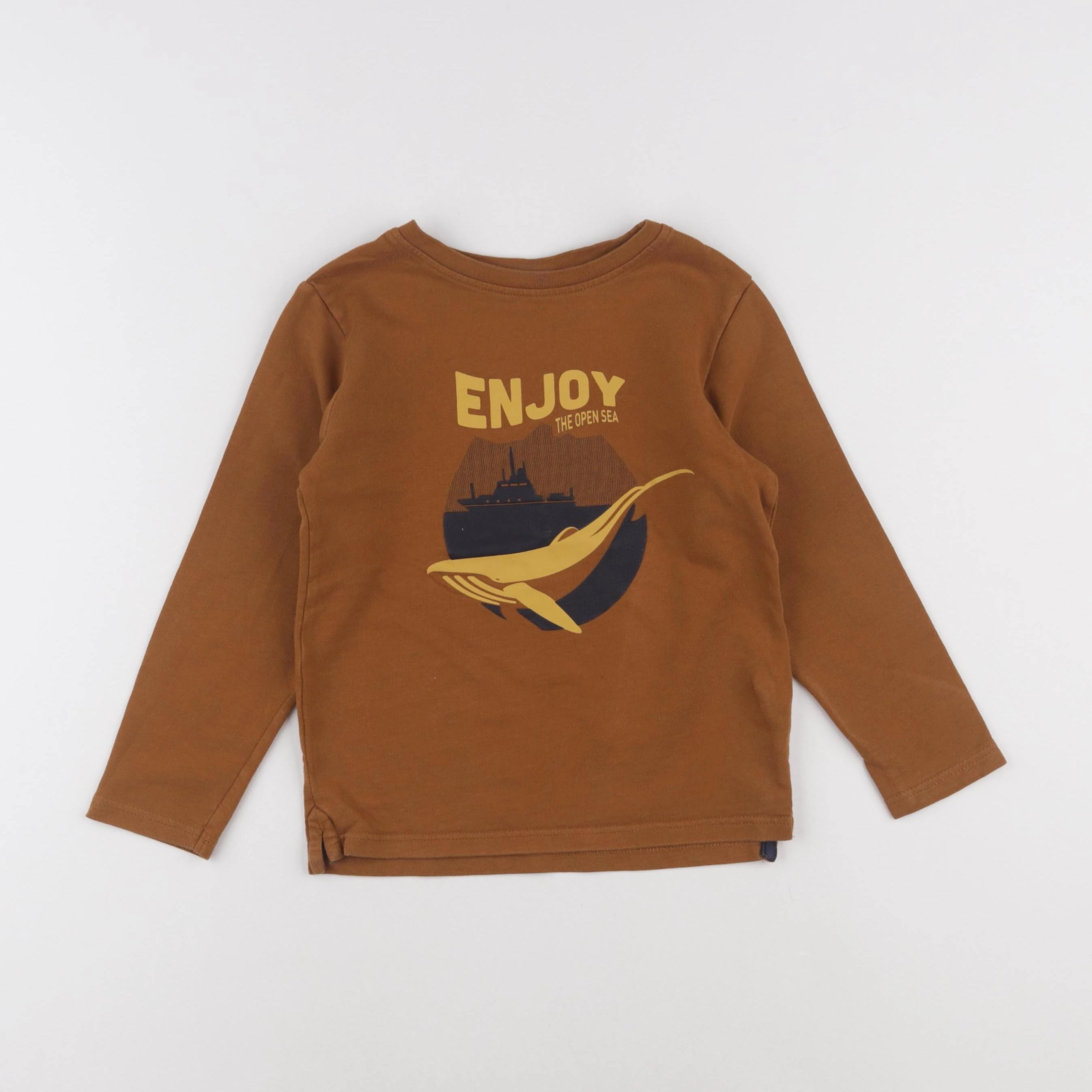 Okaidi - tee-shirt marron - 4 ans