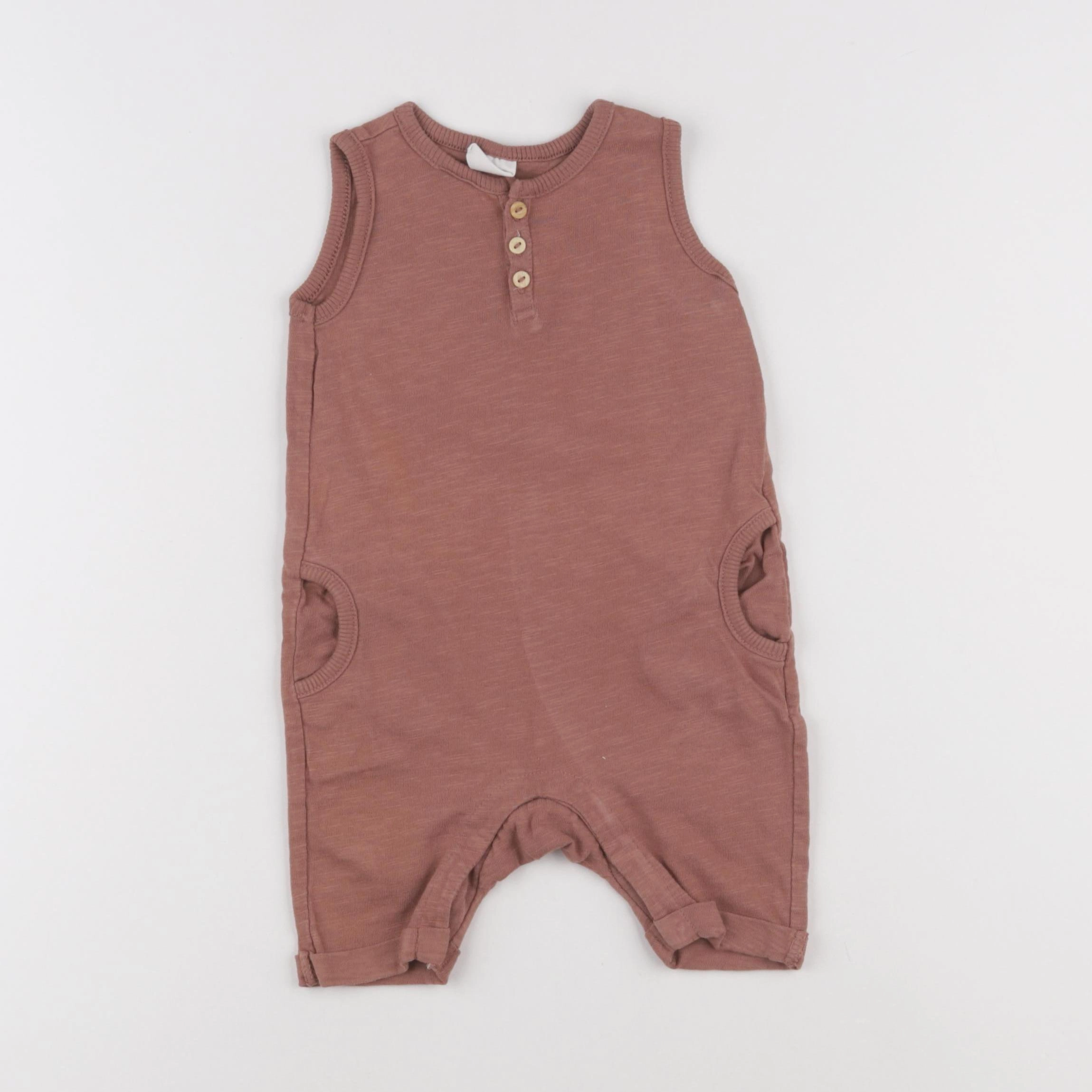 H&M - combinaison marron - 3/6 mois