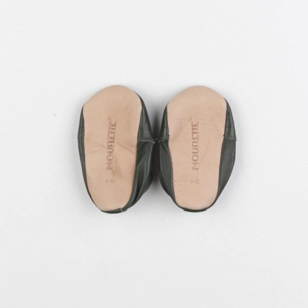 Mouflette - chaussons vert - pointure 18
