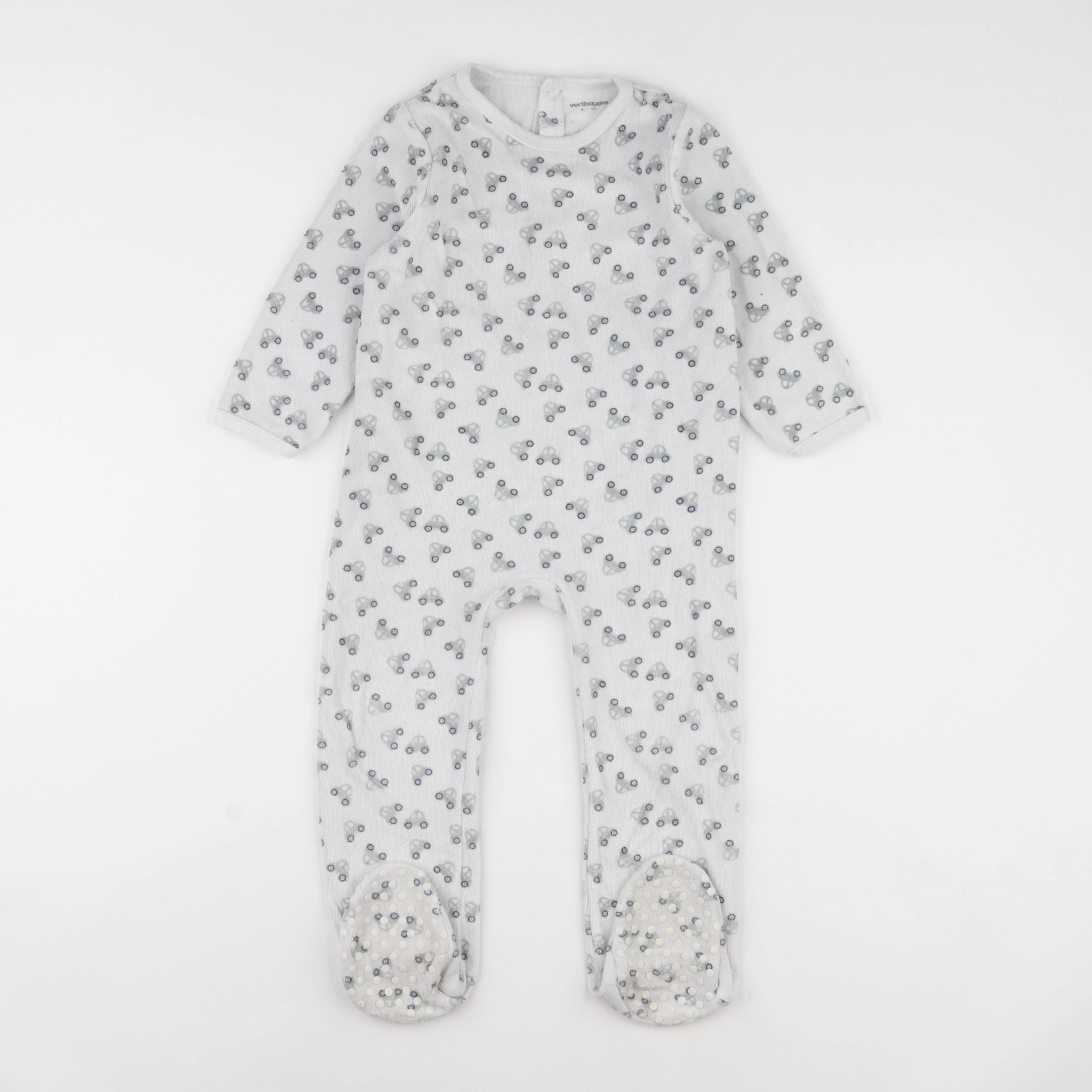 Vertbaudet - pyjama velours blanc - 36 mois