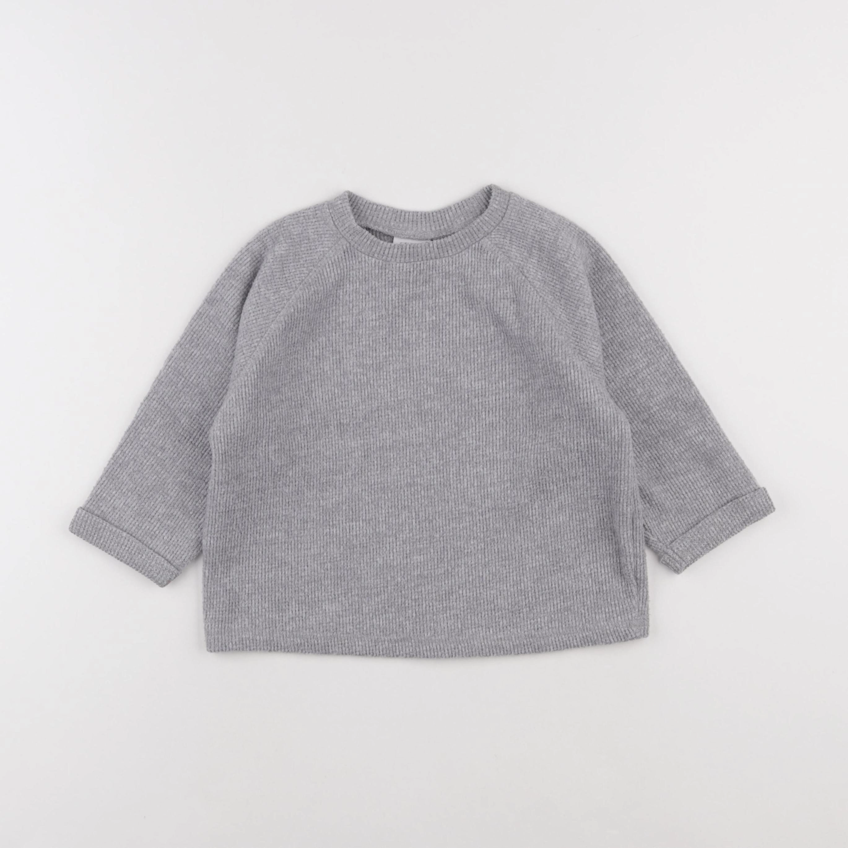 Zara - pull gris - 18/24 mois